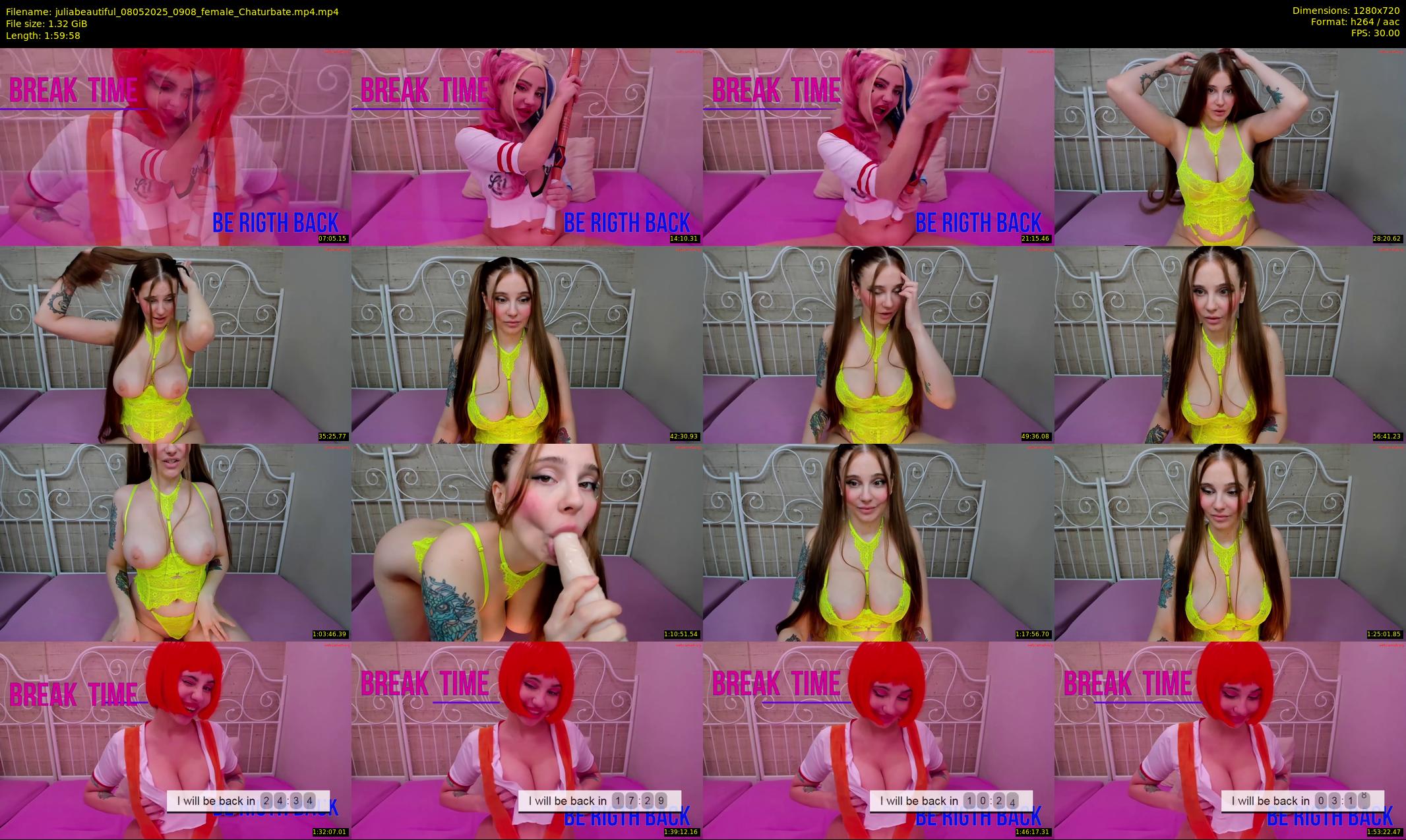 juliabeautiful — 120 minute Chaturbate female cam show recording, 720p, May 8, 2025