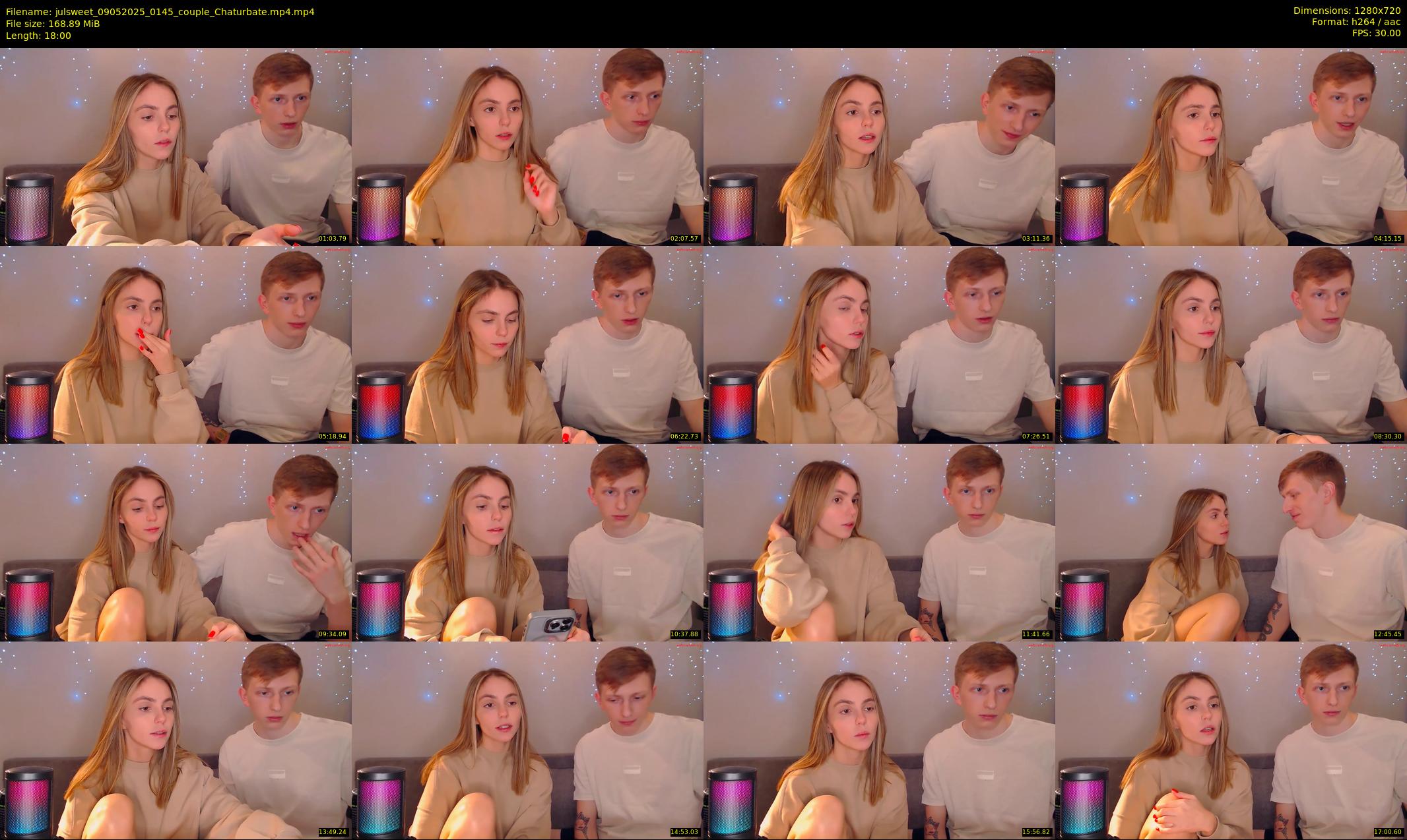 julsweet — 18 minute Chaturbate male cam show recording, 720p, May 9, 2025