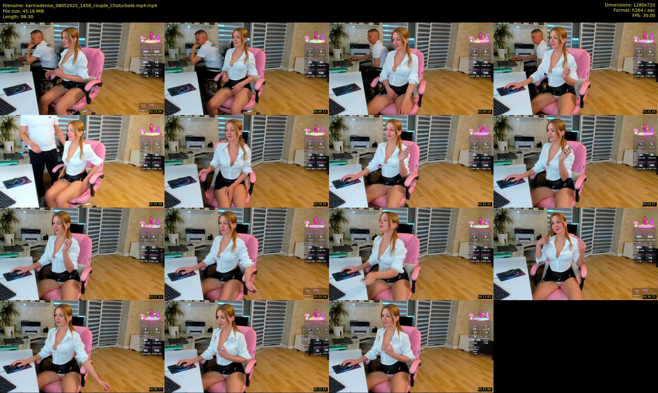 karinadeniss — 7 minute Chaturbate couple cam show recording, 720p, May 8, 2025