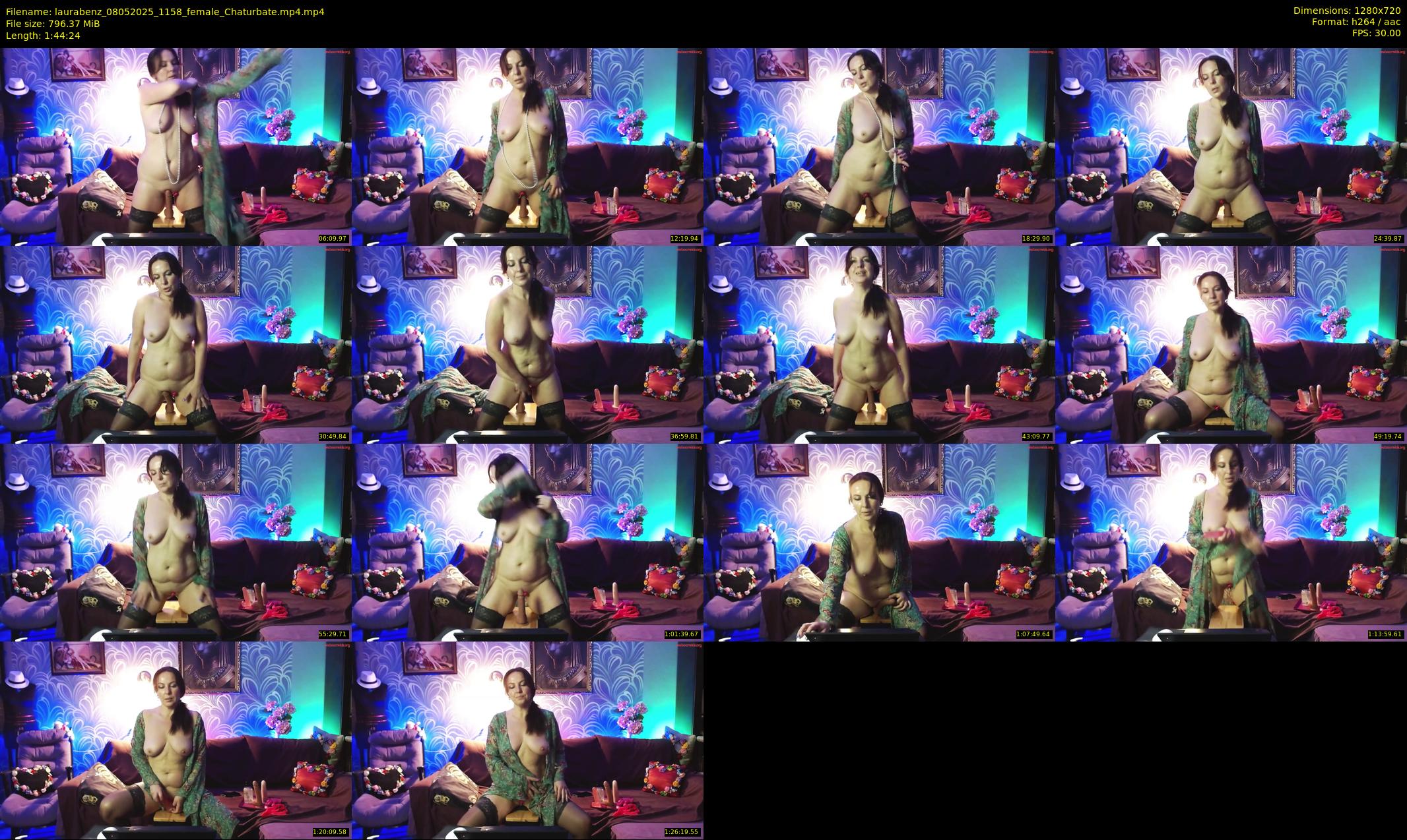 laurabenz — 105 minute Chaturbate female cam show recording, 720p, May 8, 2025