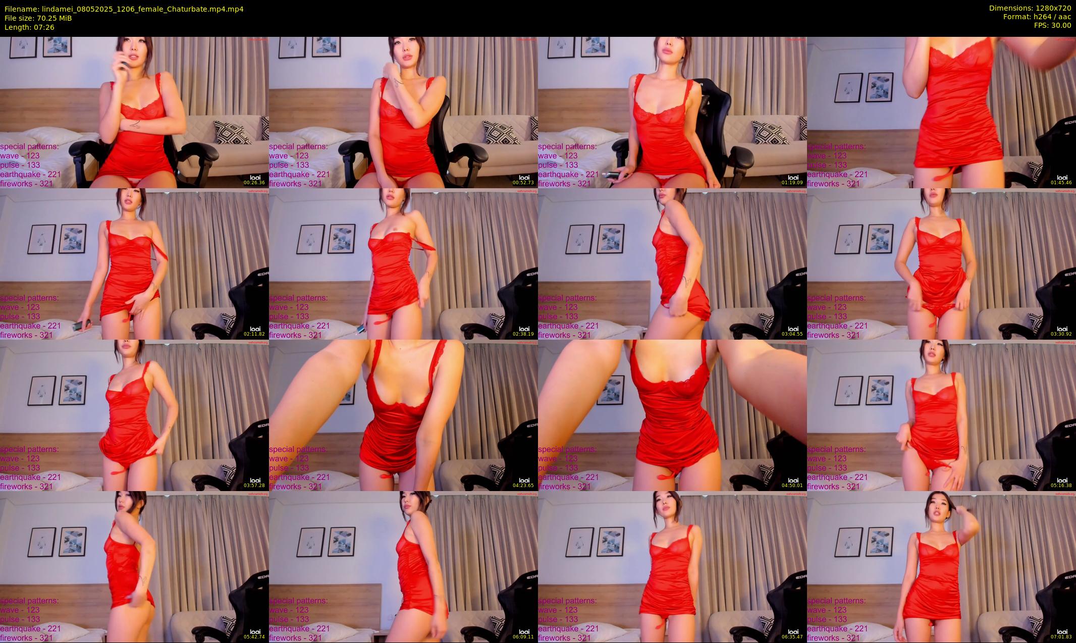 lindamei — 8 minute Chaturbate female cam show recording, 720p, May 8, 2025