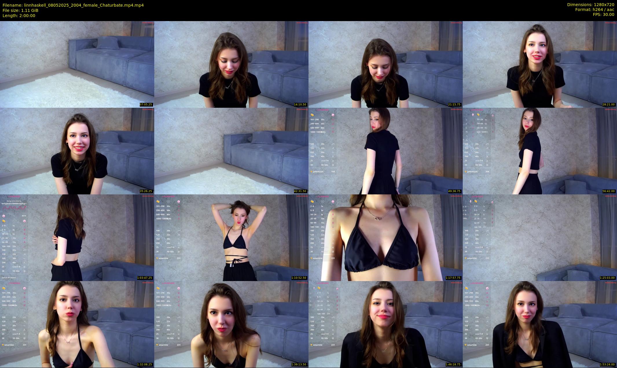 linnhaskell — 120 minute Chaturbate female cam show recording, 720p, May 8, 2025