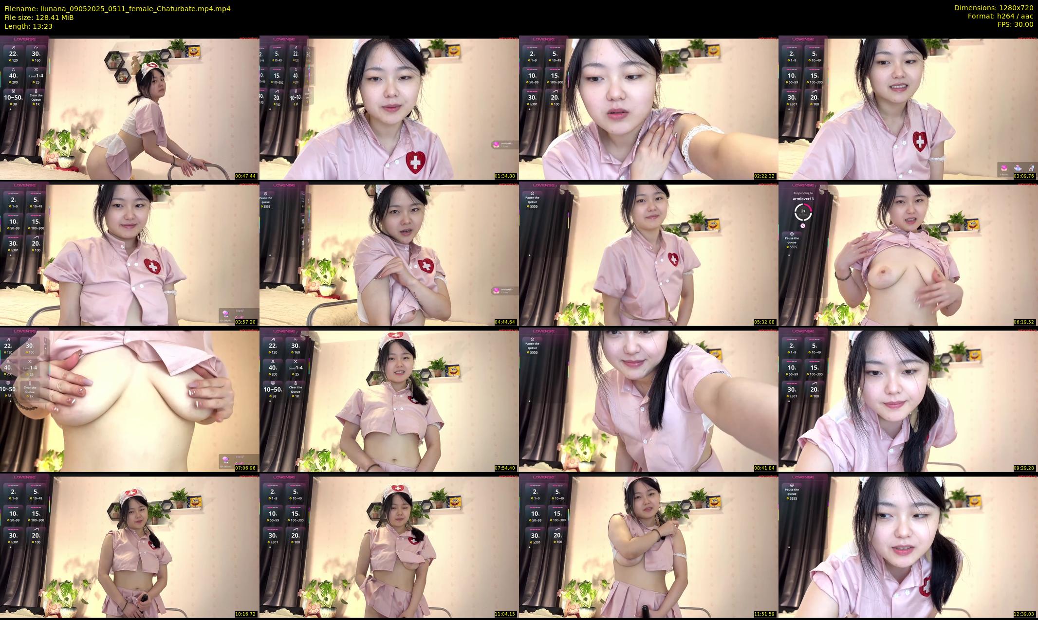 liunana — 14 minute Chaturbate female cam show recording, 720p, May 9, 2025