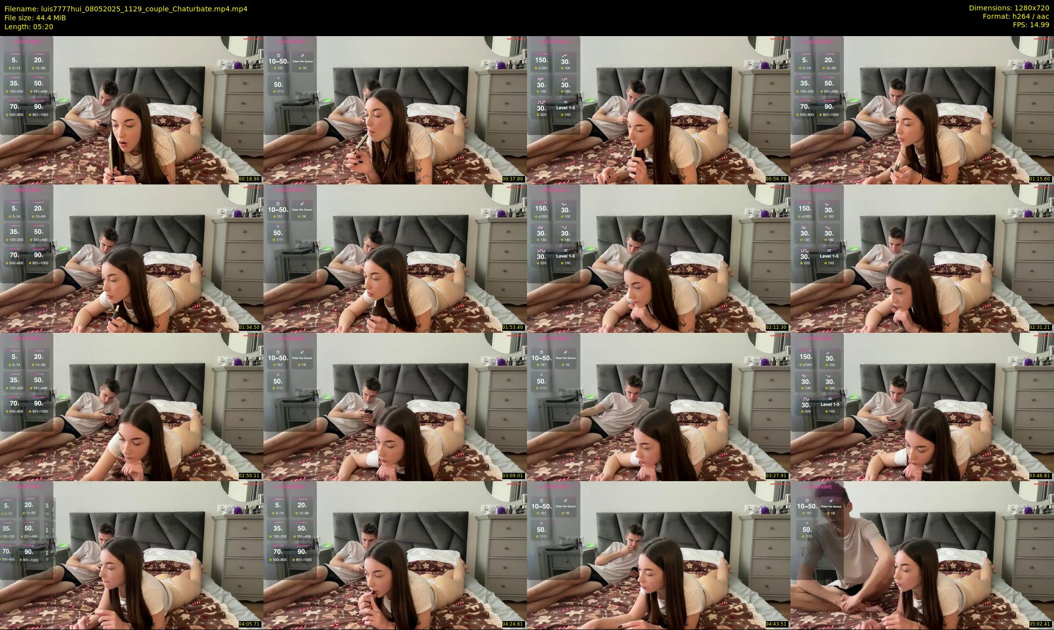 luis7777hui — 6 minute Chaturbate couple cam show recording, 720p, May 8, 2025