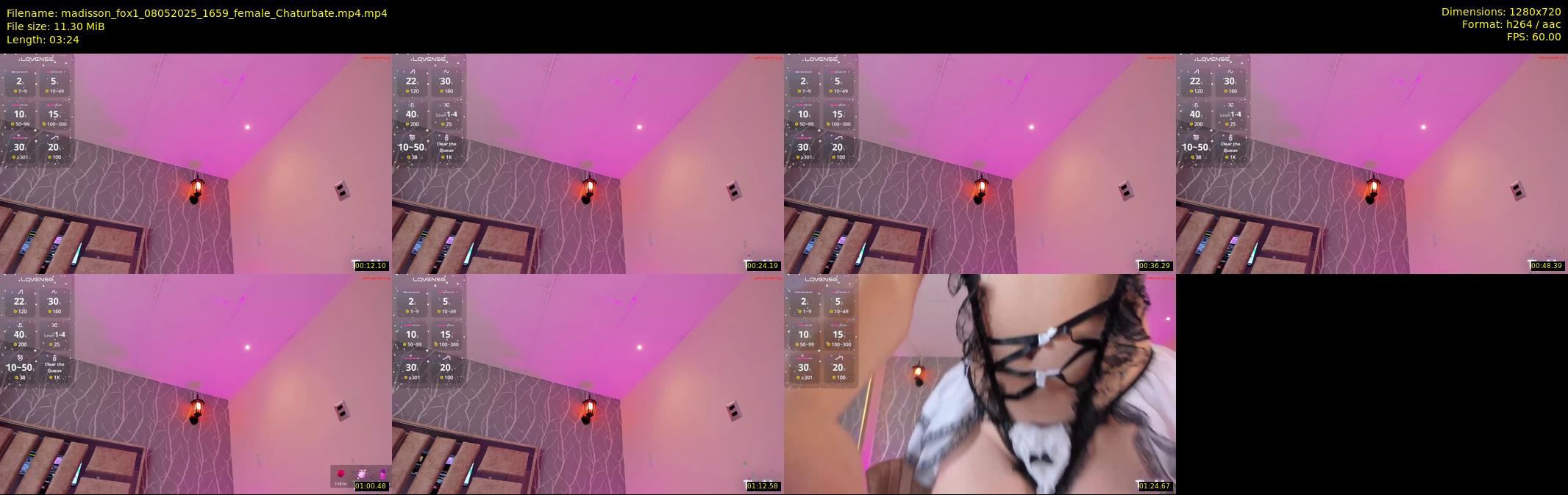 madisson_fox1 — 4 minute Chaturbate female cam show recording, 720p, May 8, 2025