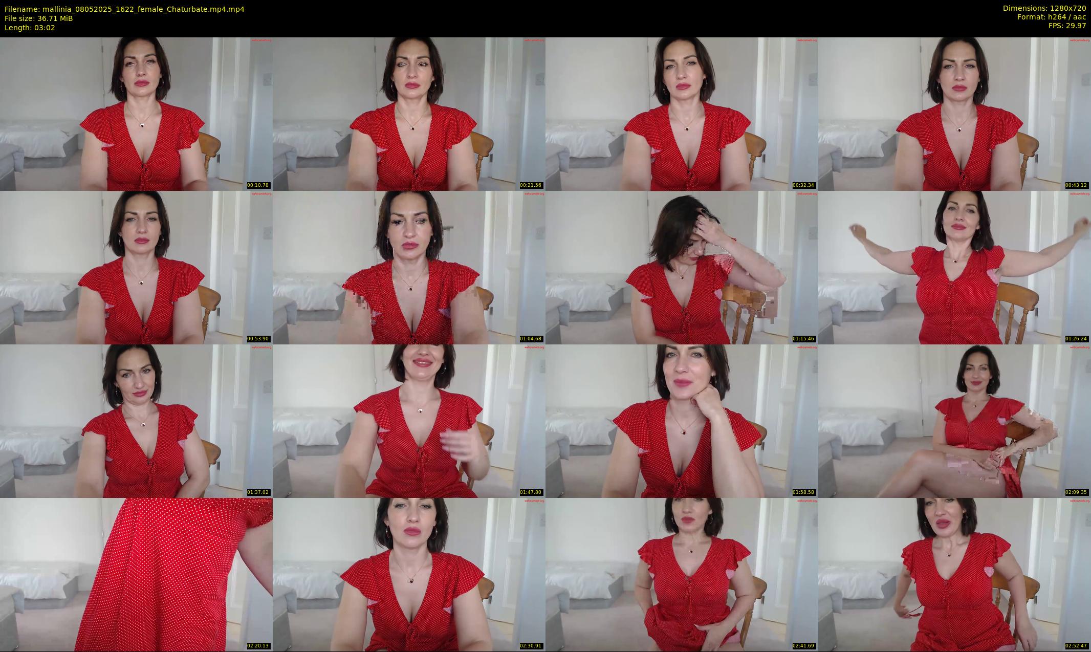 mallinia — 4 minute Chaturbate female cam show recording, 720p, May 8, 2025