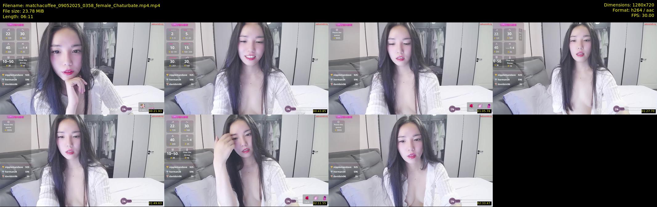 matchacoffee — 7 minute Chaturbate female cam show recording, 720p, May 9, 2025