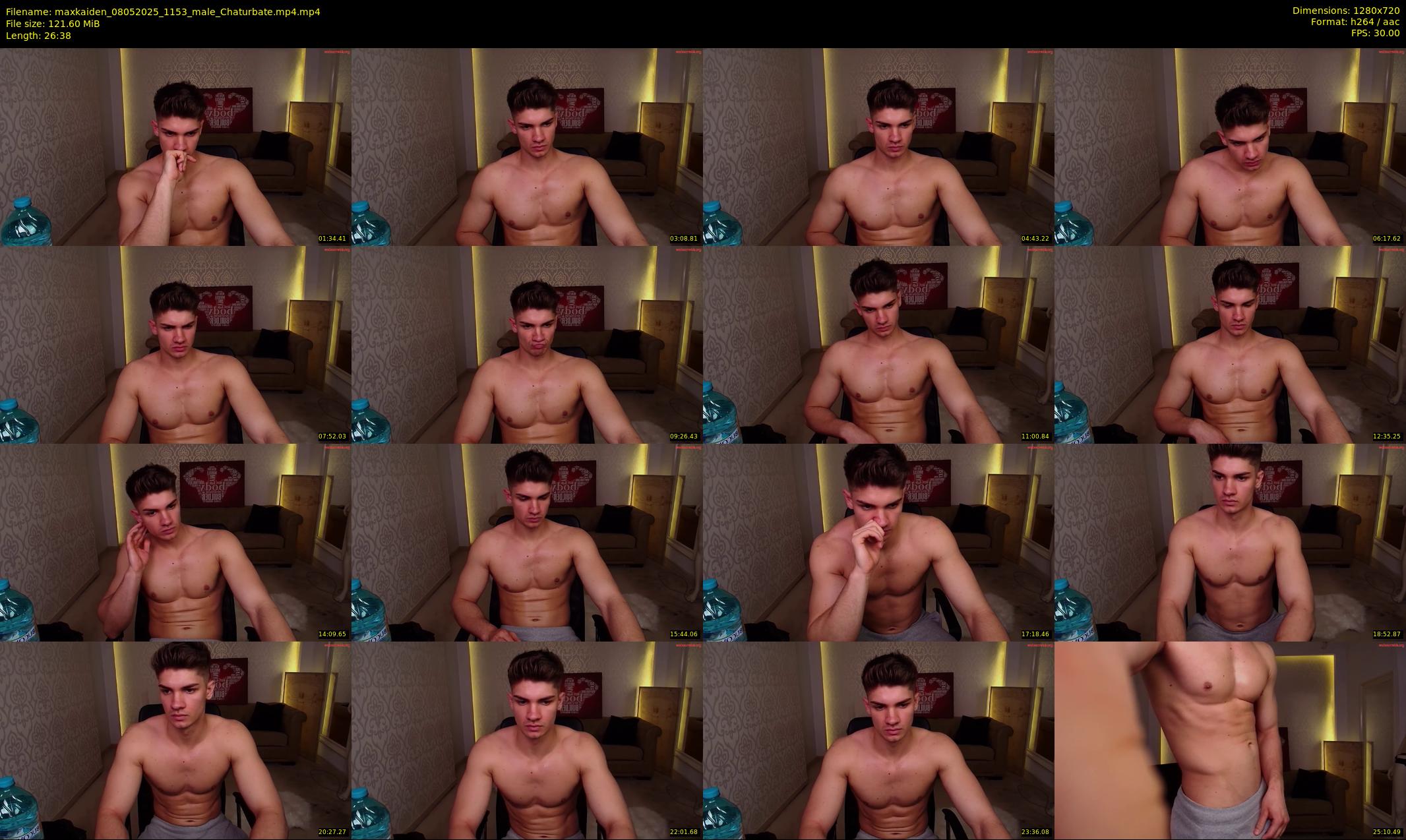maxkaiden — 27 minute Chaturbate male cam show recording, 720p, May 8, 2025