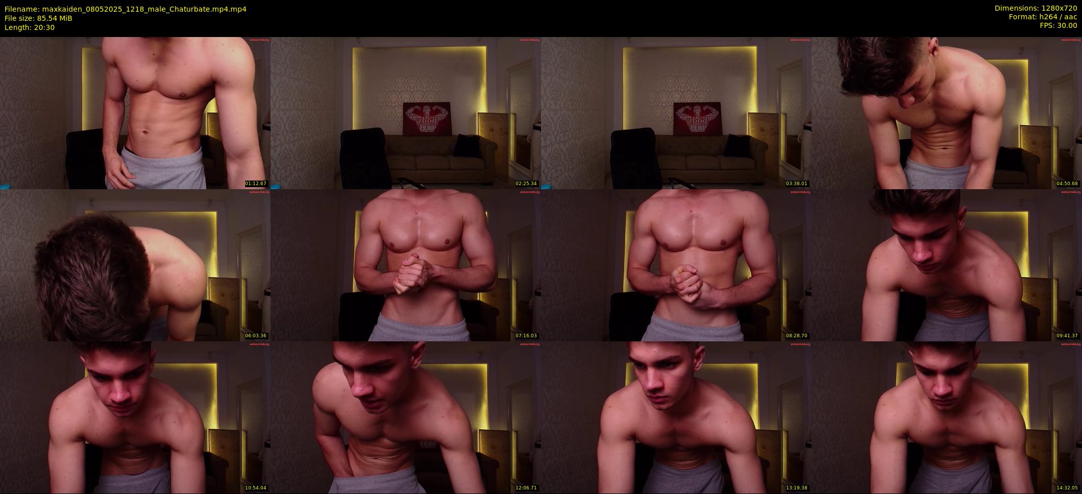 maxkaiden — 21 minute Chaturbate male cam show recording, 720p, May 8, 2025