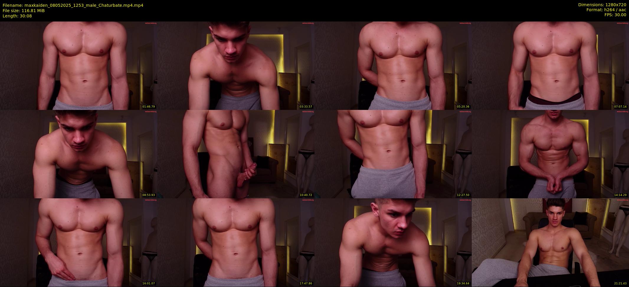 maxkaiden — 31 minute Chaturbate male cam show recording, 720p, May 8, 2025