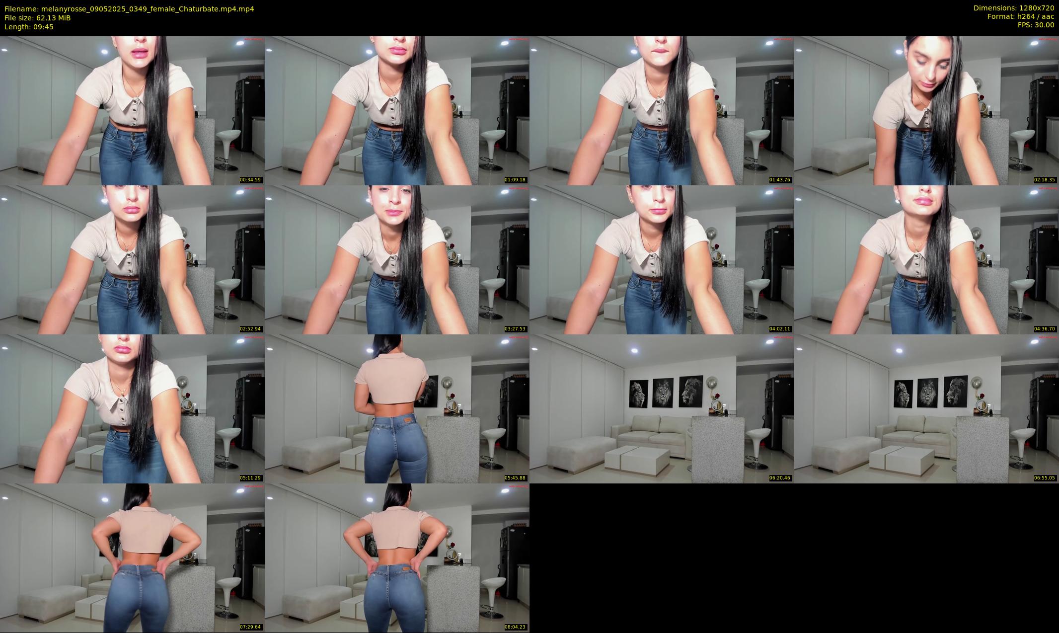 melanyrosse — 10 minute Chaturbate female cam show recording, 720p, May 9, 2025