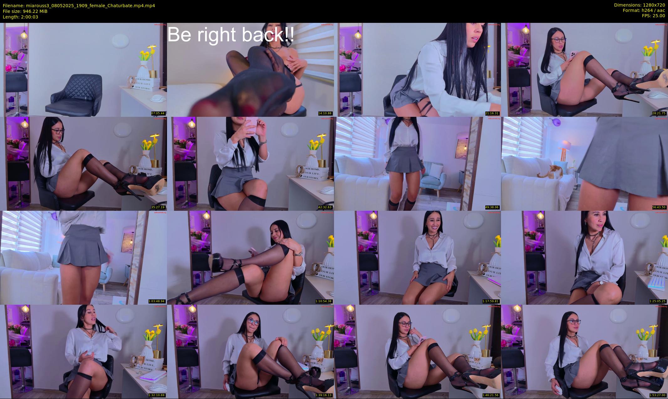 miarouss3 — 121 minute Chaturbate female cam show recording, 720p, May 8, 2025