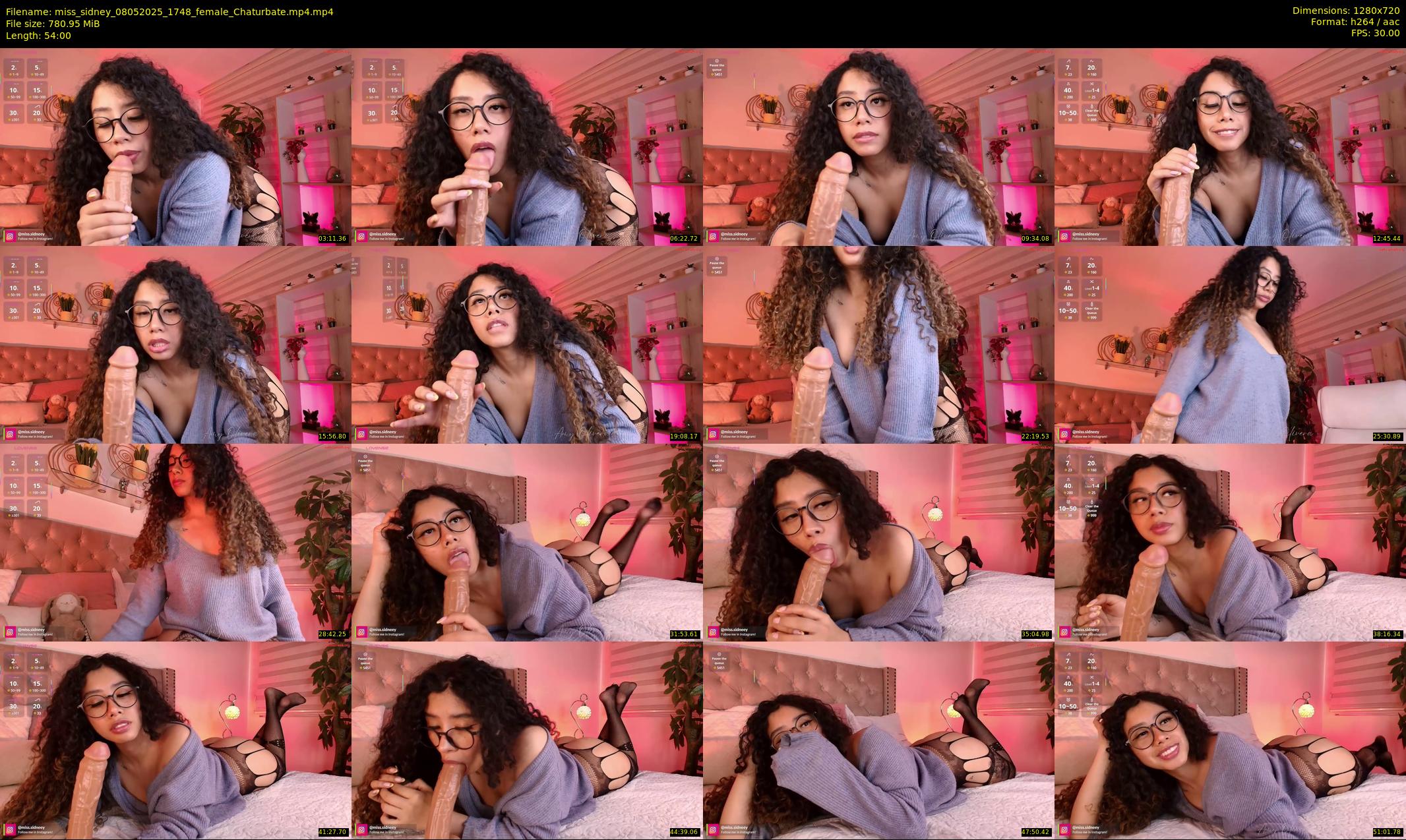 miss_sidney — 54 minute Chaturbate female cam show recording, 720p, May 8, 2025