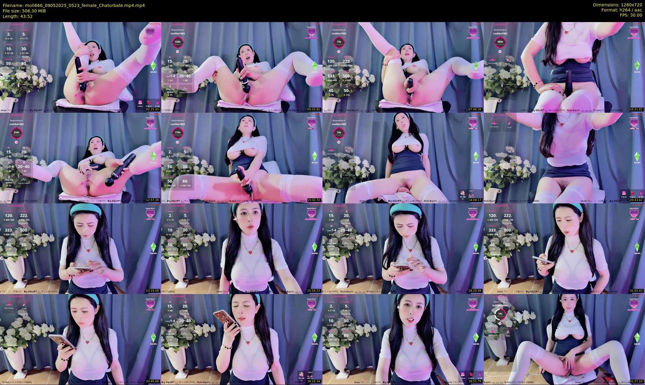 moli666 — 44 minute Chaturbate female cam show recording, 720p, May 9, 2025