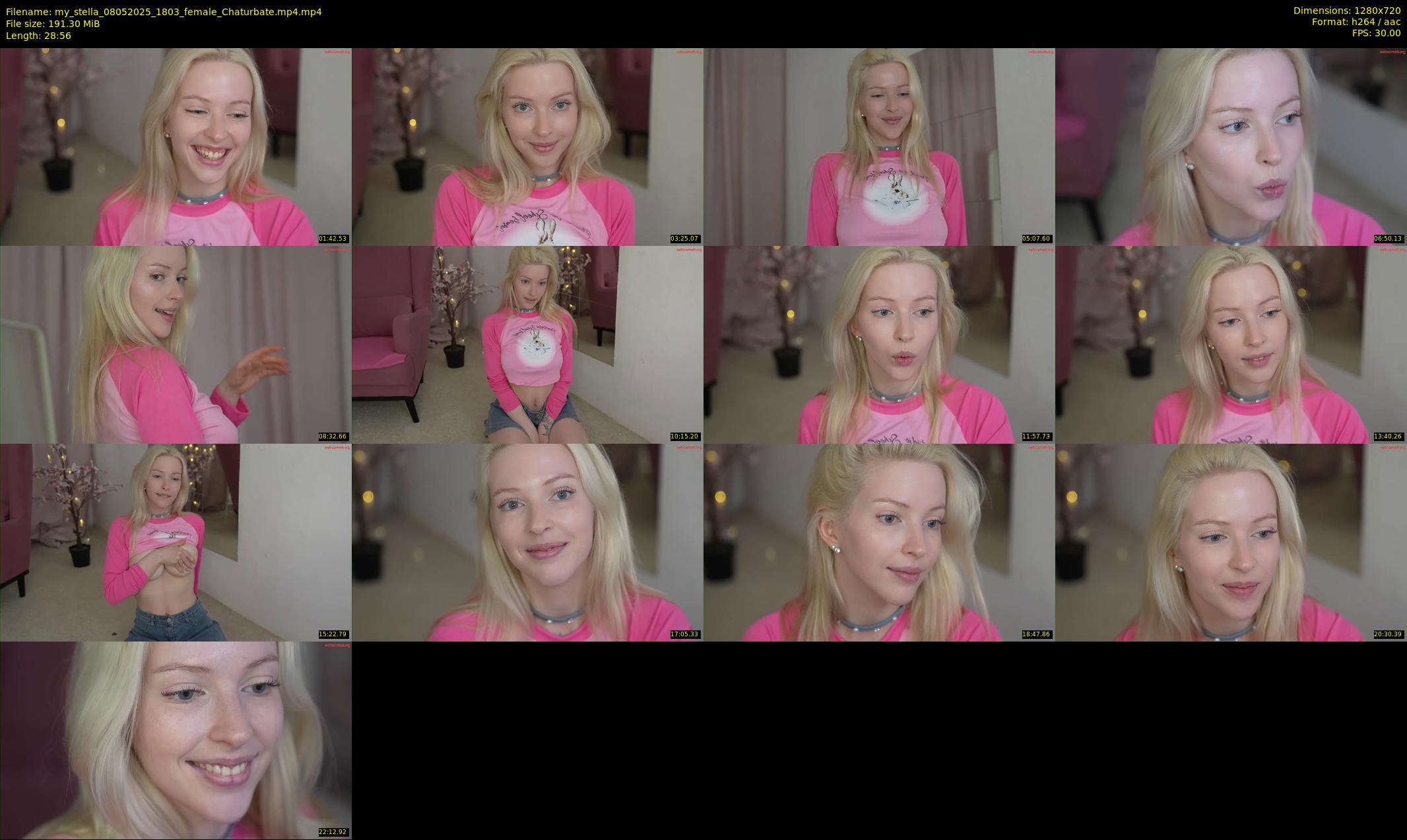 my_stella — 29 minute Chaturbate female cam show recording, 720p, May 8, 2025