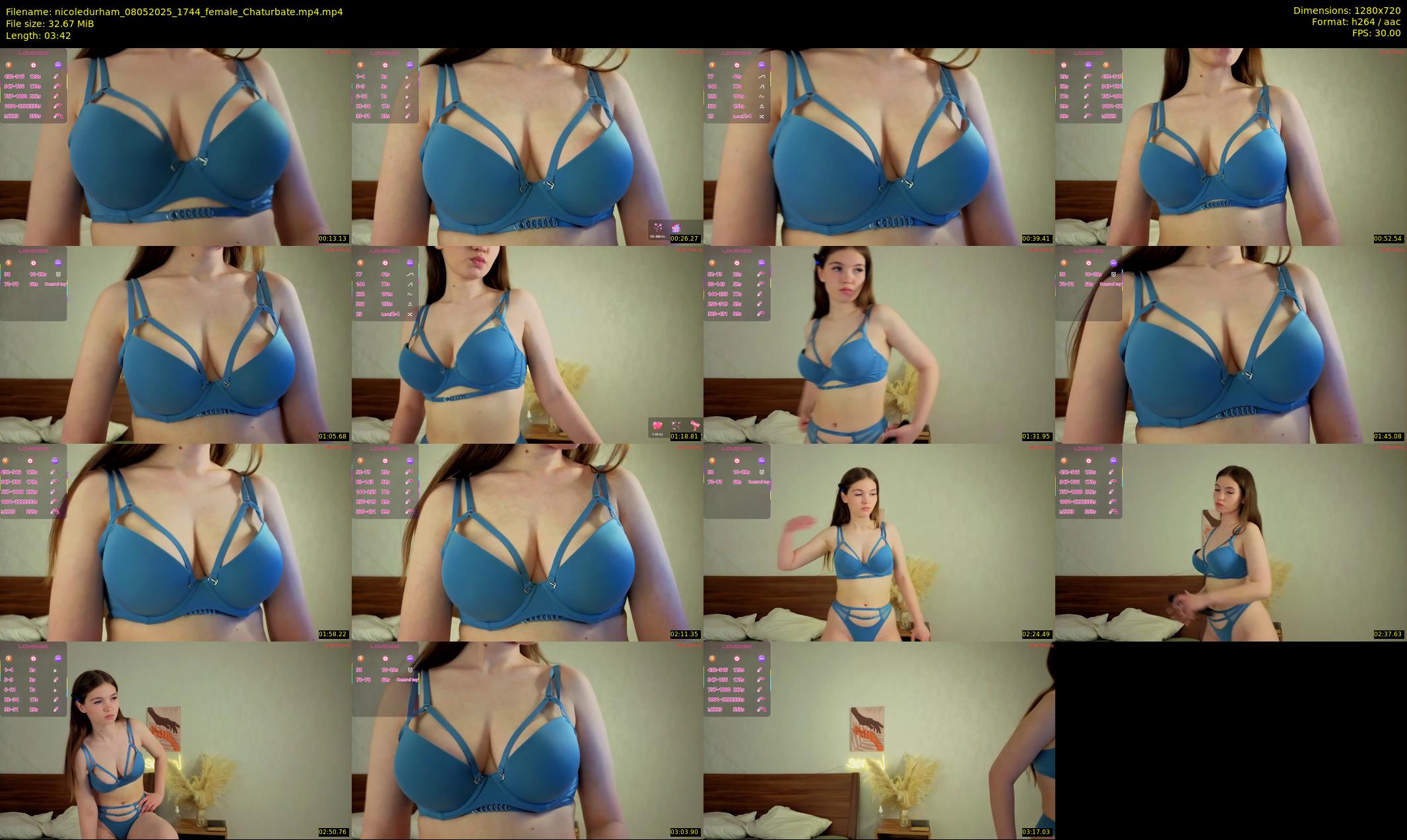 nicoledurham — 4 minute Chaturbate female cam show recording, 720p, May 8, 2025