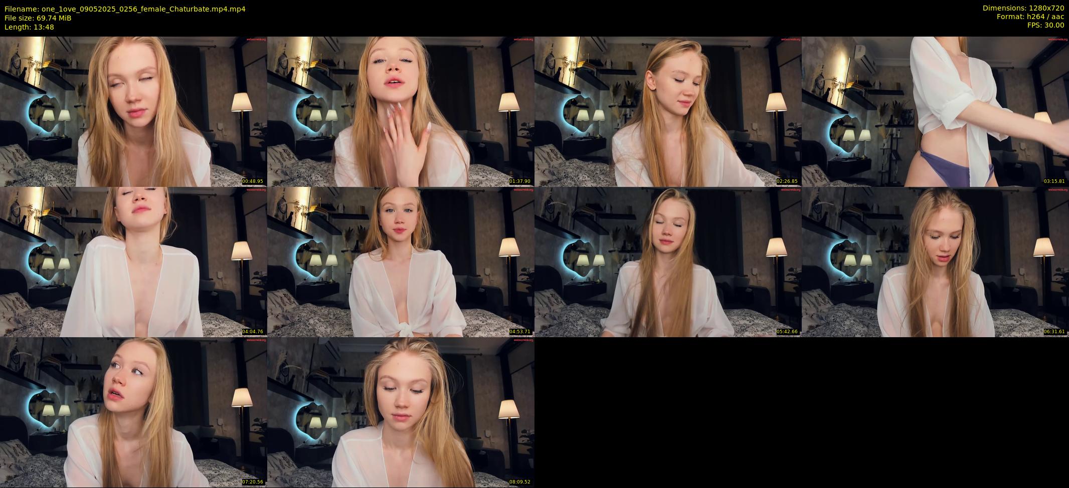 one_1ove — 14 minute Chaturbate female cam show recording, 720p, May 9, 2025