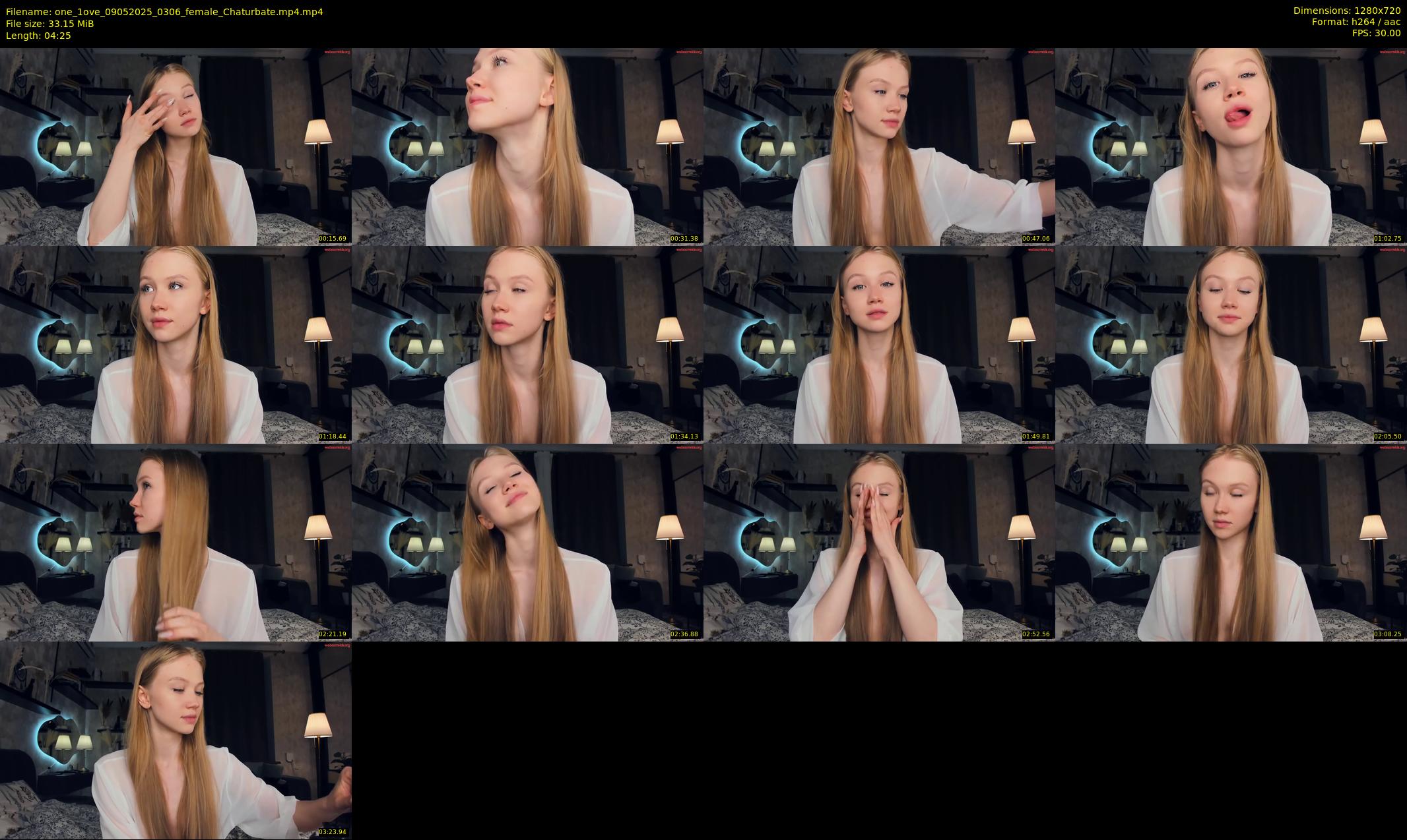 one_1ove — 5 minute Chaturbate female cam show recording, 720p, May 9, 2025