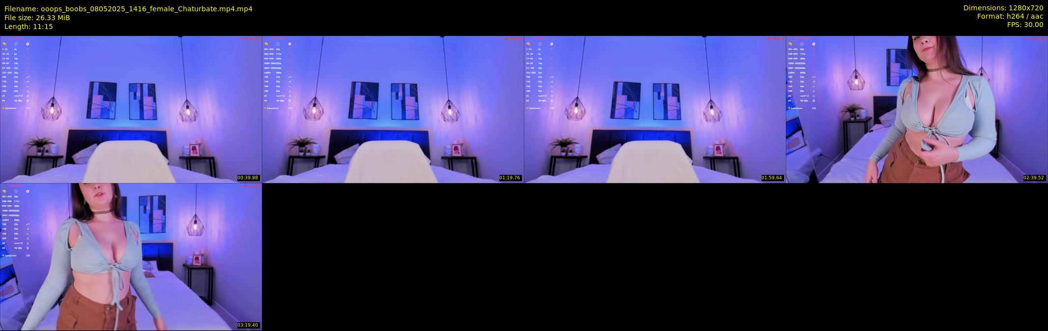 ooops_boobs — 12 minute Chaturbate female cam show recording, 720p, May 8, 2025