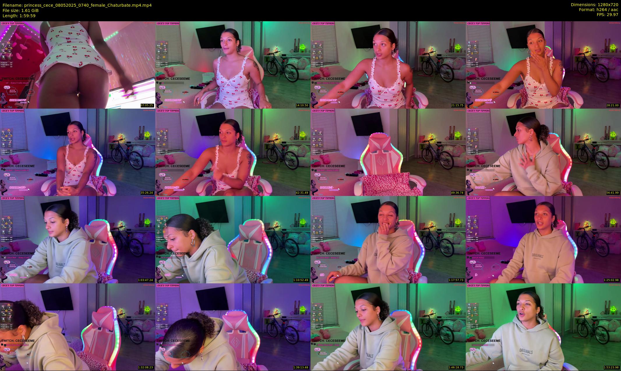 princess_cece — 120 minute Chaturbate female cam show recording, 720p, May 8, 2025