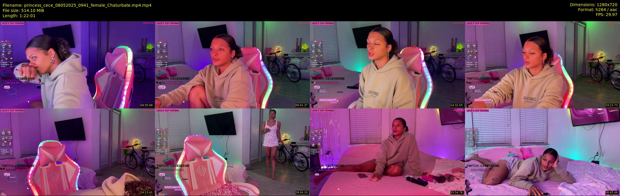 princess_cece — 83 minute Chaturbate female cam show recording, 720p, May 8, 2025