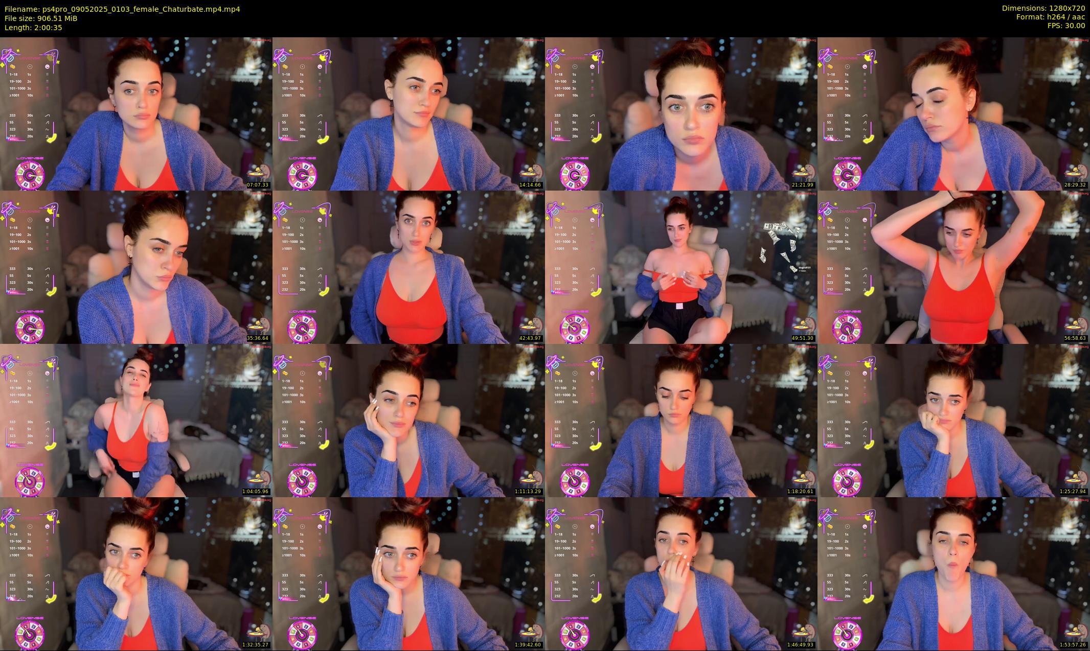 ps4pro — 121 minute Chaturbate female cam show recording, 720p, May 9, 2025