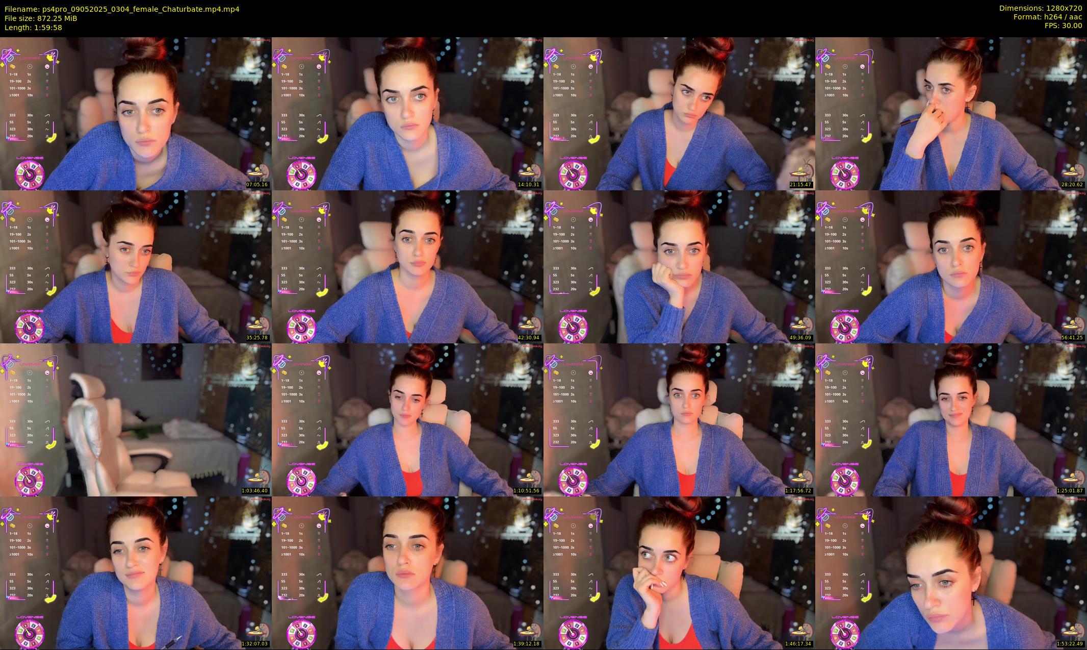 ps4pro — 120 minute Chaturbate female cam show recording, 720p, May 9, 2025