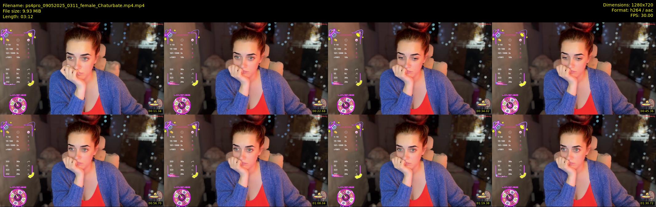 ps4pro — 4 minute Chaturbate female cam show recording, 720p, May 9, 2025