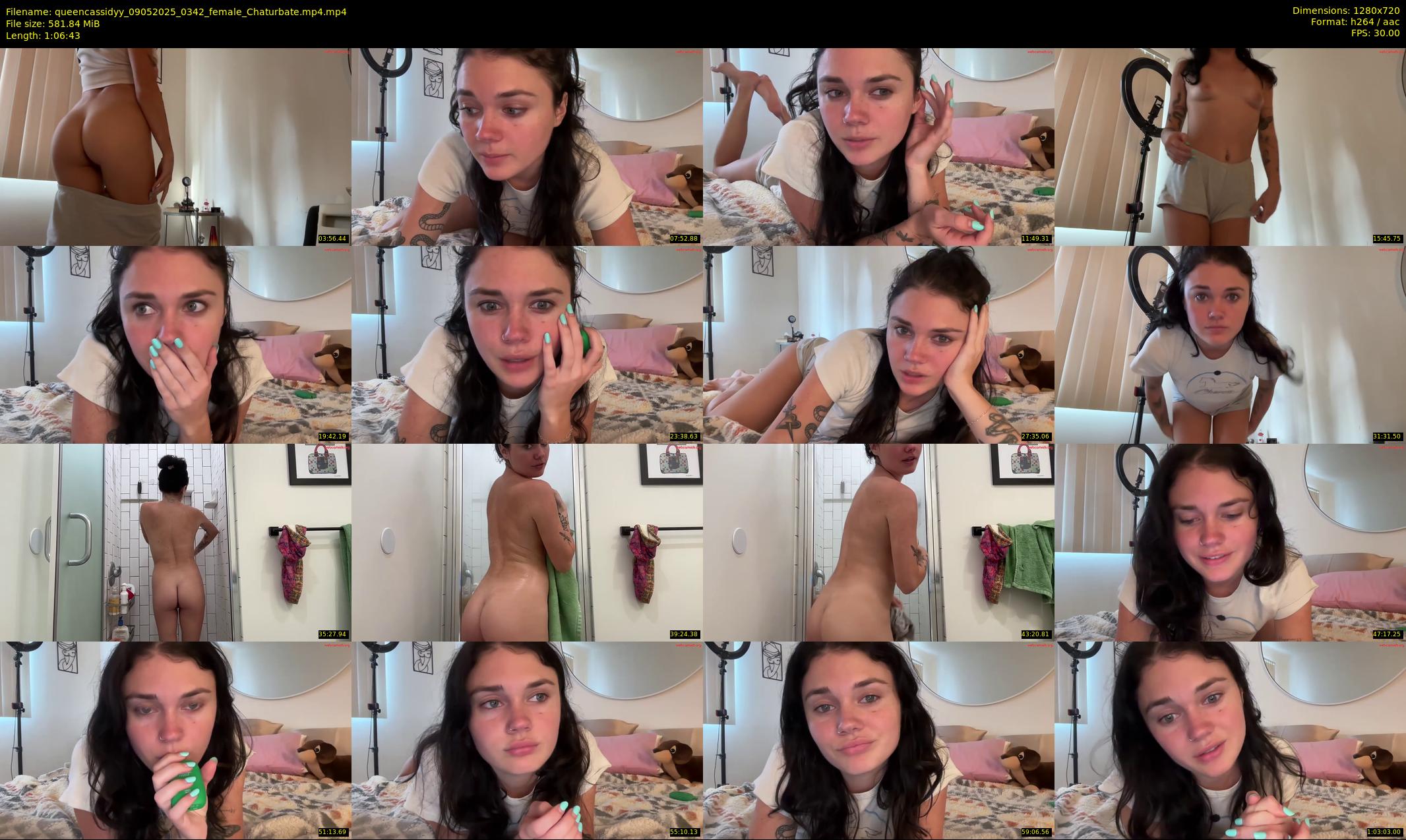 queencassidyy — 67 minute Chaturbate female cam show recording, 720p, May 9, 2025