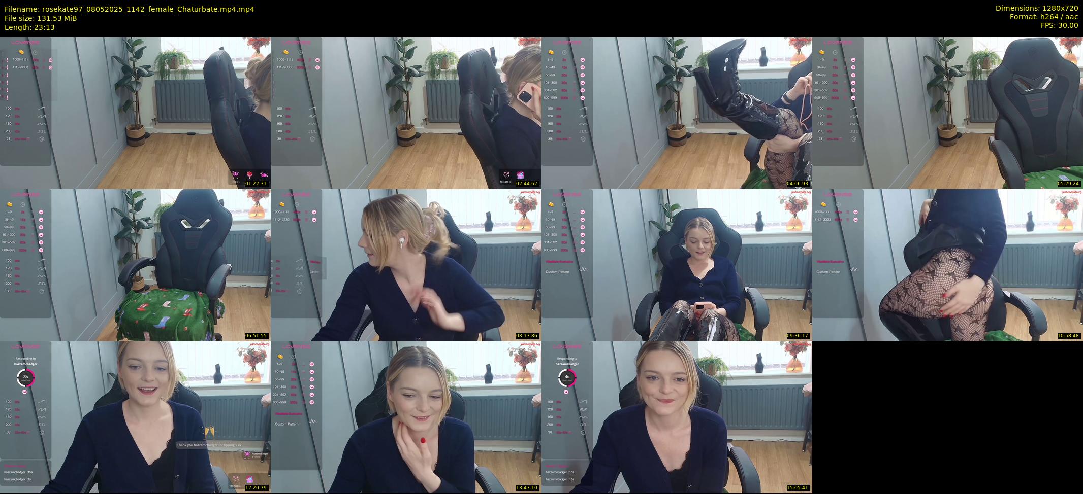 rosekate97 — 24 minute Chaturbate female cam show recording, 720p, May 8, 2025