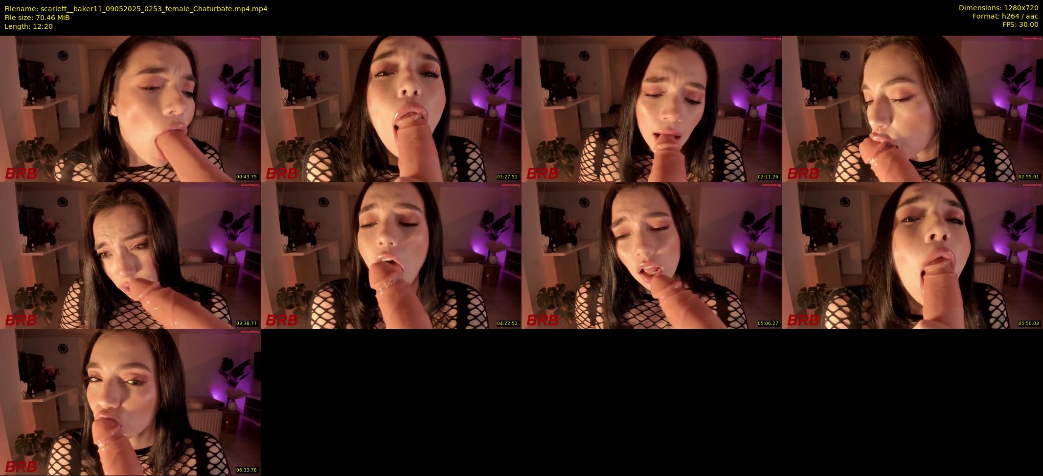 scarlett__baker11 — 13 minute Chaturbate female cam show recording, 720p, May 9, 2025
