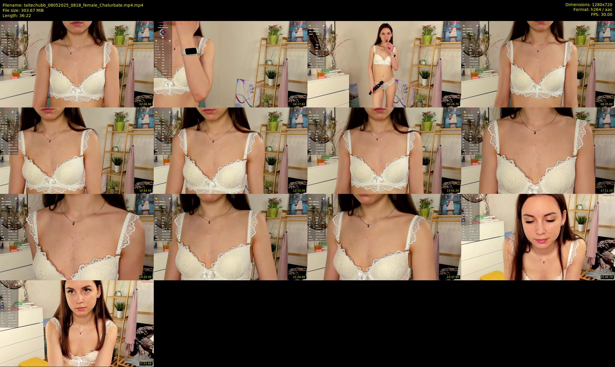 taitechubb — 37 minute Chaturbate female cam show recording, 720p, May 8, 2025