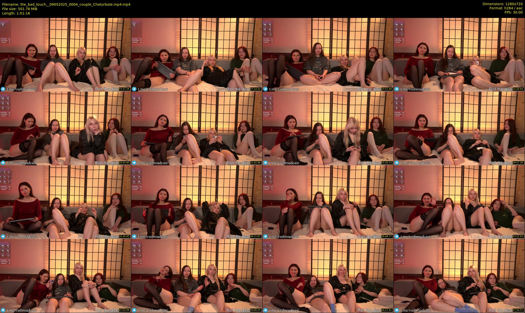 the_bad_touch_ — 62 minute Chaturbate couple cam show recording, 720p, May 9, 2025