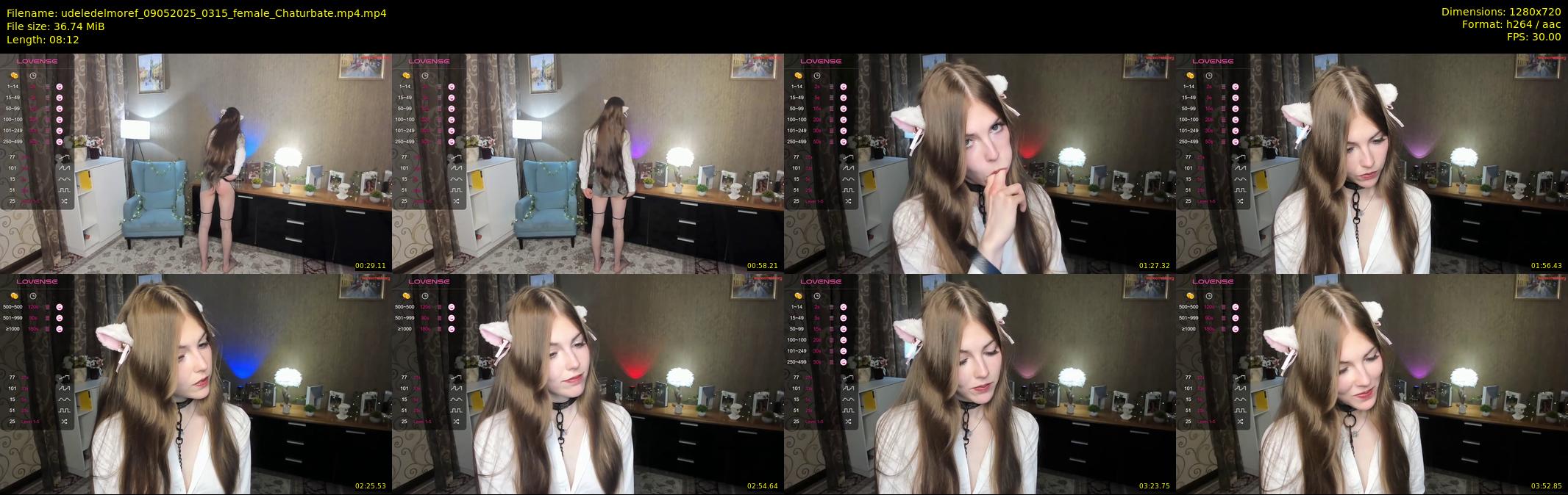 udeledelmoref — 9 minute Chaturbate female cam show recording, 720p, May 9, 2025