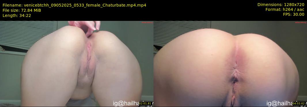 venicebtchh — 35 minute Chaturbate female cam show recording, 720p, May 9, 2025