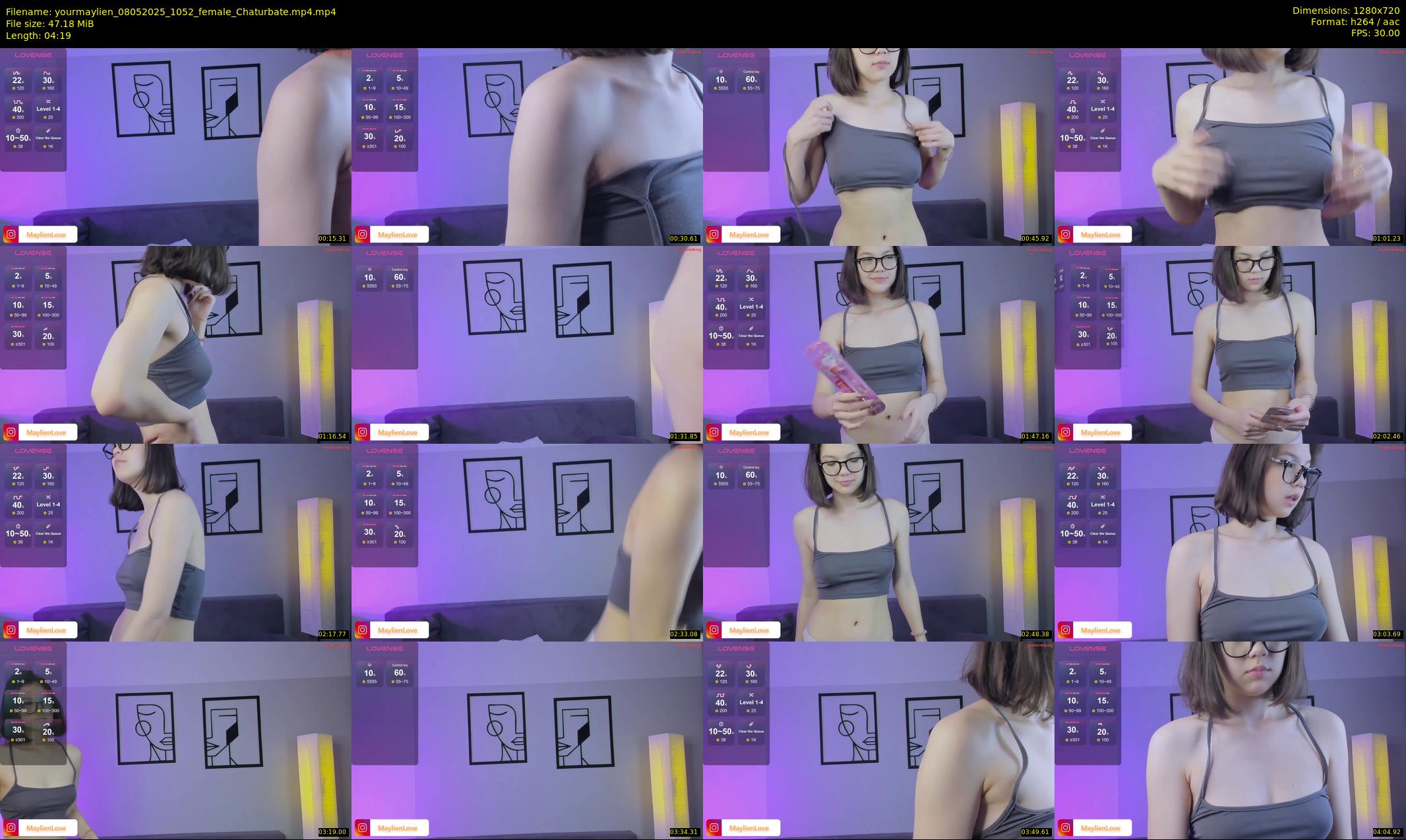 yourmaylien — 5 minute Chaturbate female cam show recording, 720p, May 8, 2025