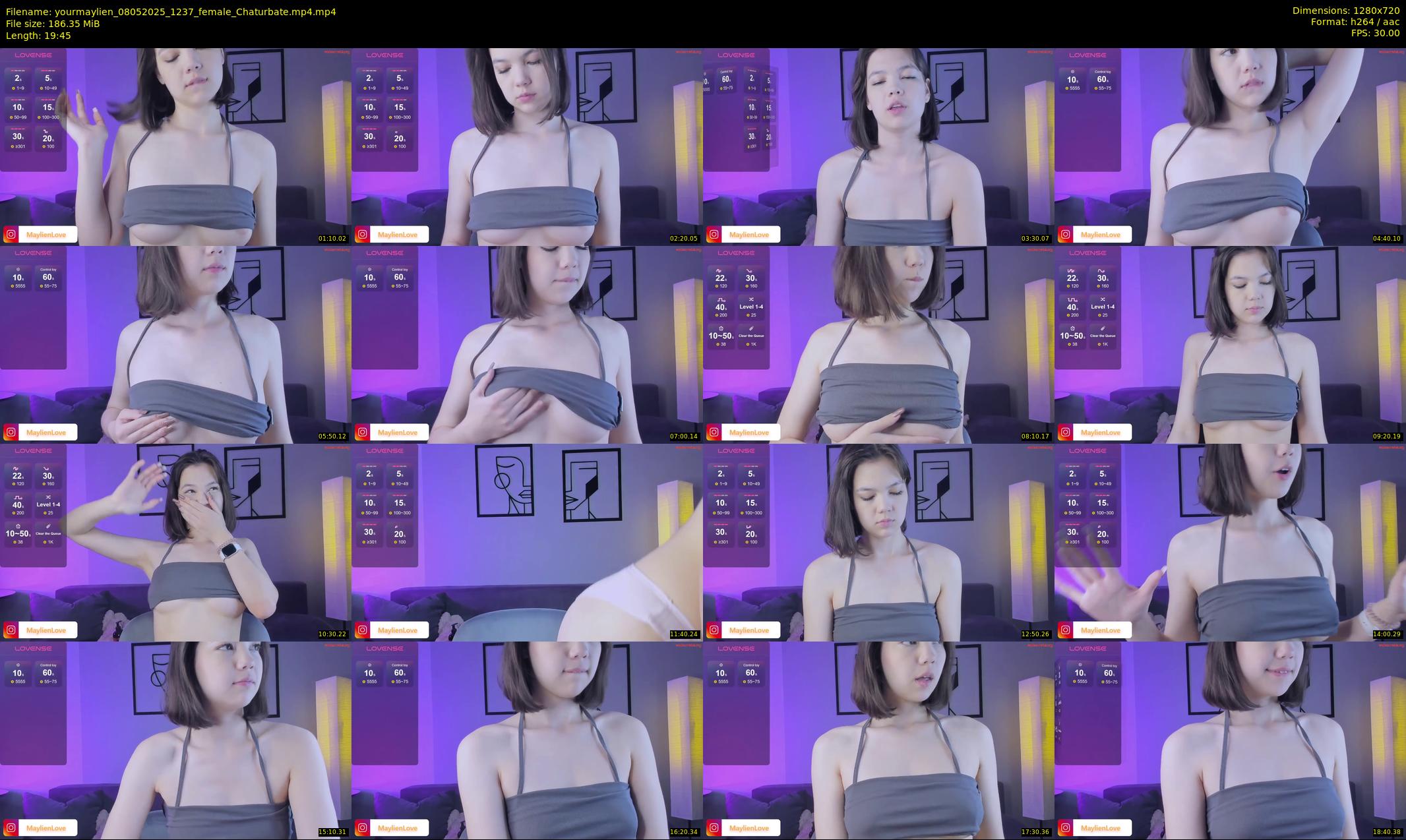 yourmaylien — 20 minute Chaturbate female cam show recording, 720p, May 8, 2025
