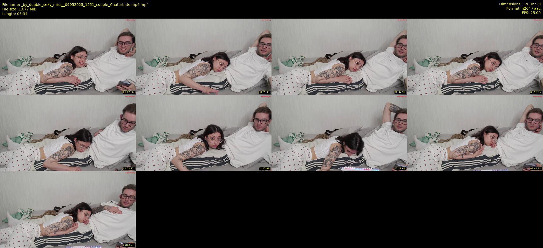 _by_double_sexy_miss_ — 4 minute Chaturbate couple cam show recording, 720p, May 9, 2025