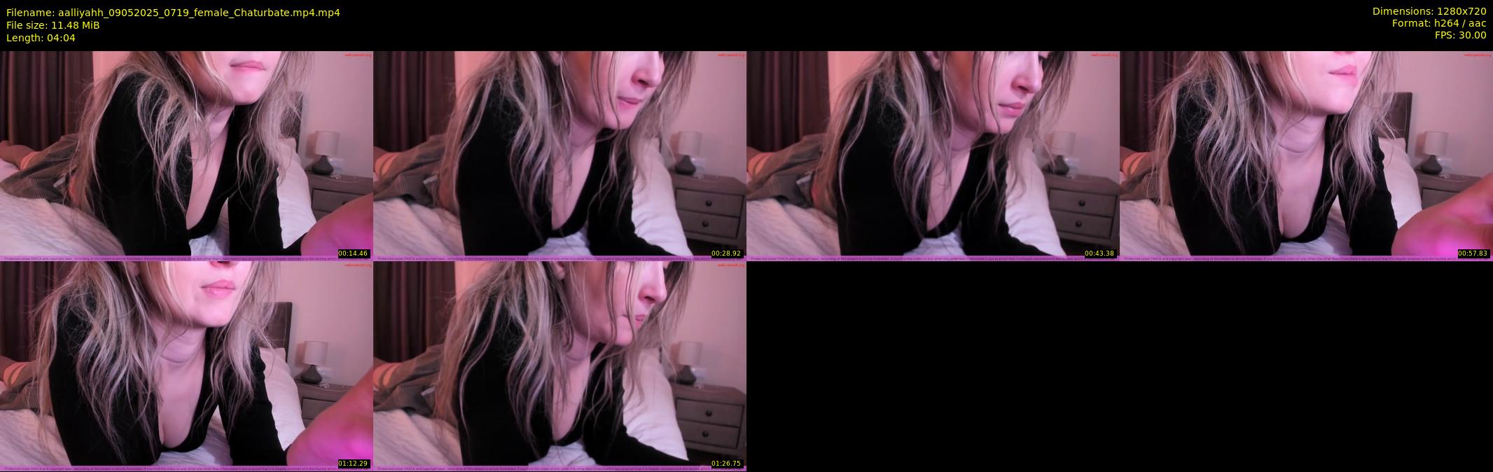 aalliyahh — 5 minute Chaturbate female cam show recording, 720p, May 9, 2025