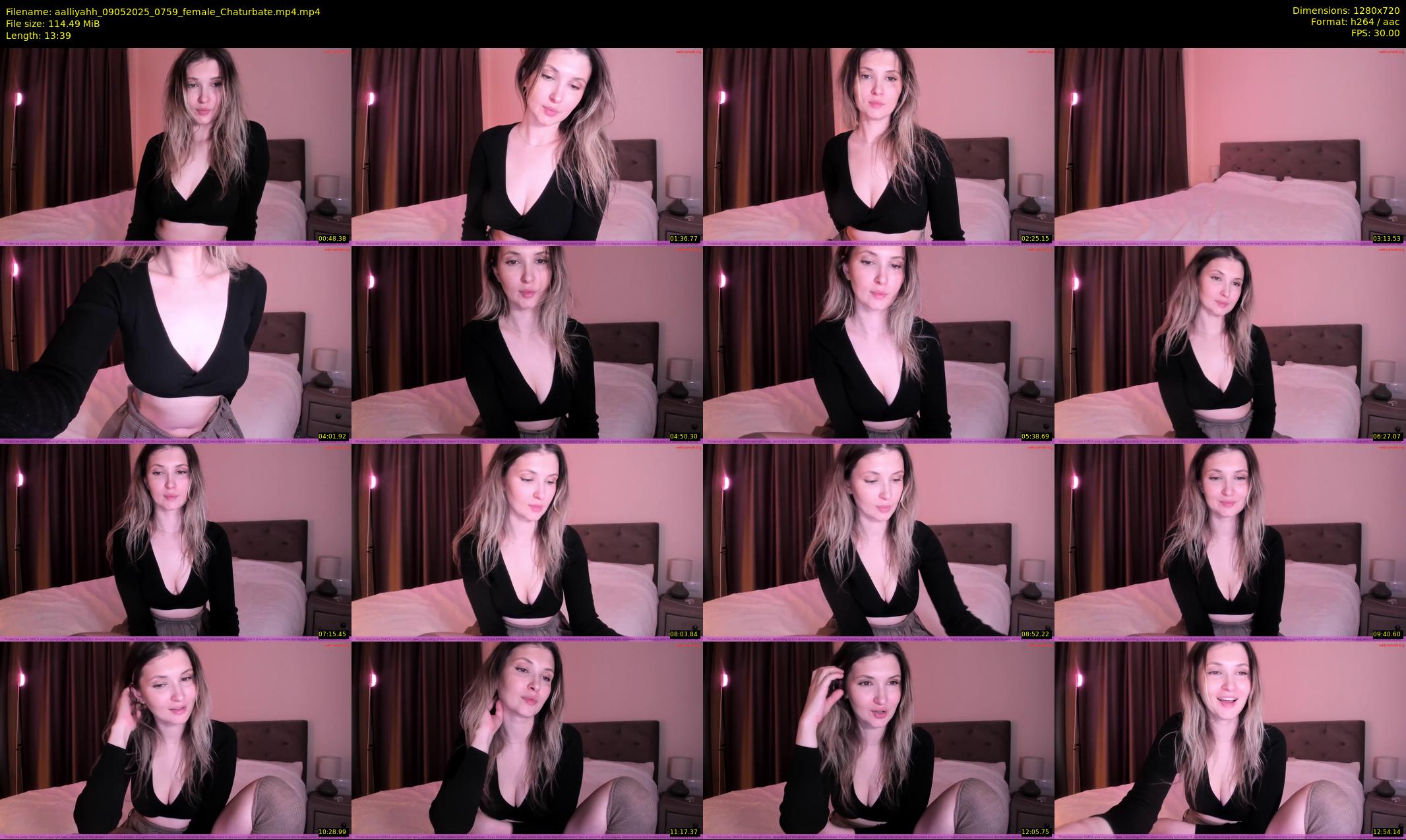 aalliyahh — 14 minute Chaturbate female cam show recording, 720p, May 9, 2025