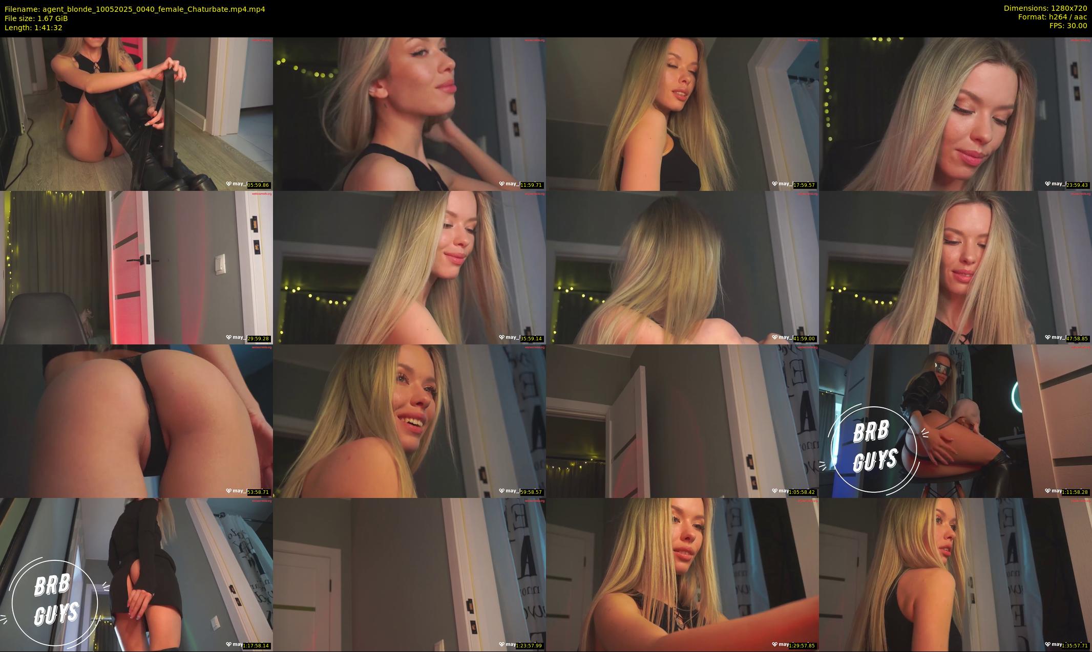 agent_blonde — 102 minute Chaturbate female cam show recording, 720p, May 10, 2025