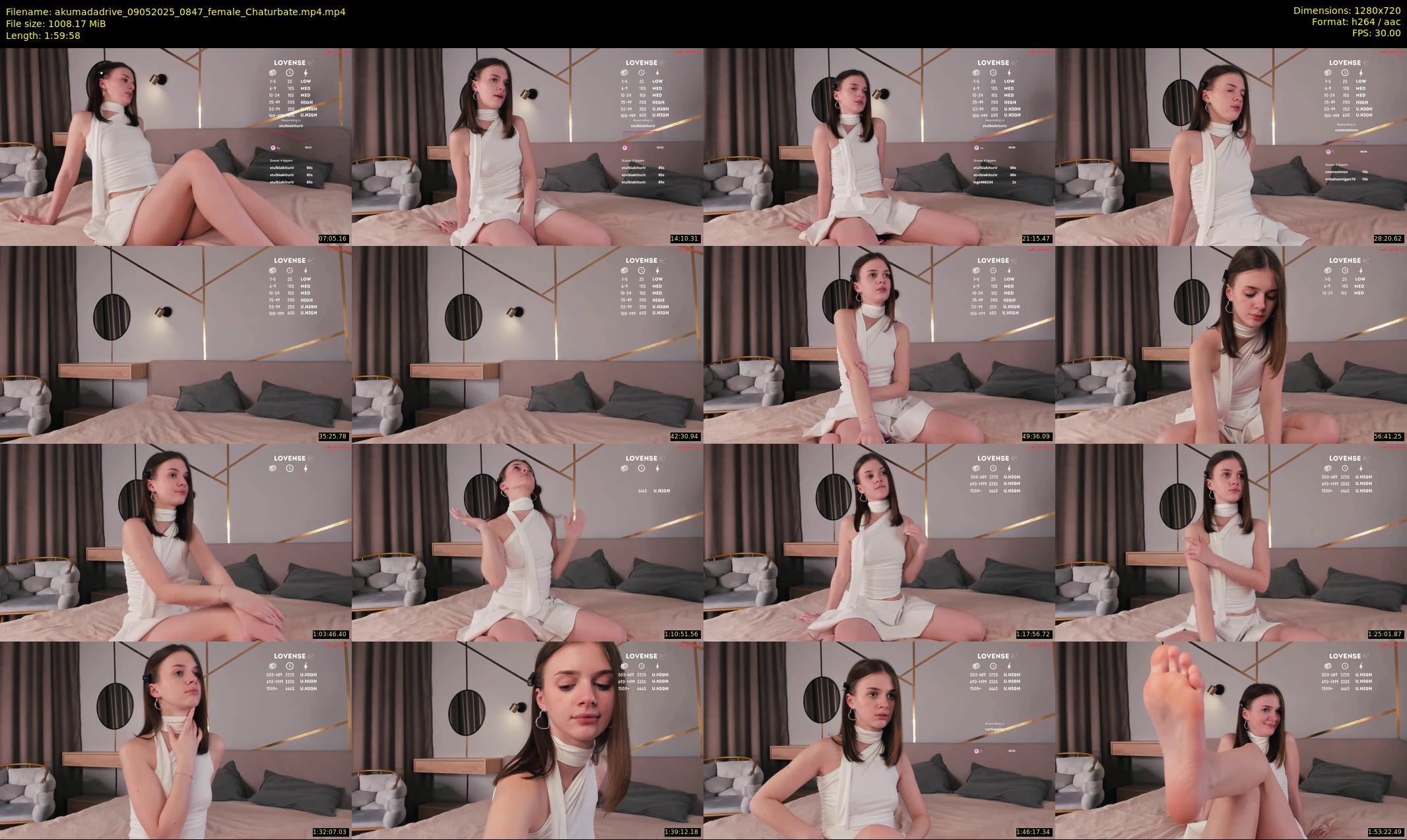 akumadadrive — 120 minute Chaturbate female cam show recording, 720p, May 9, 2025