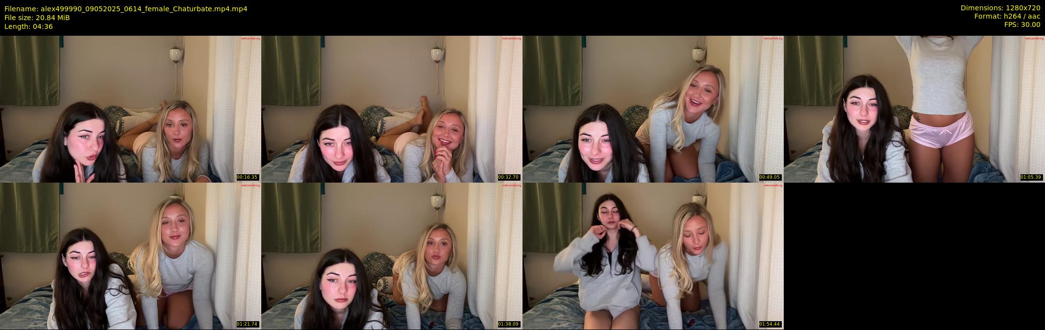 alex499990 — 5 minute Chaturbate female cam show recording, 720p, May 9, 2025