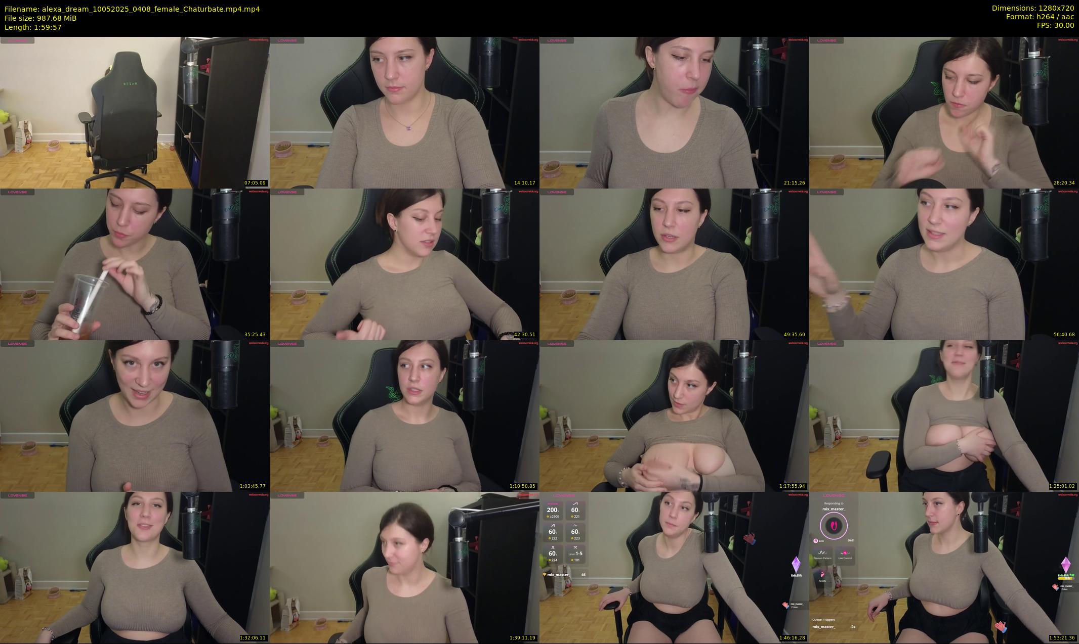 alexa_dream — 120 minute Chaturbate female cam show recording, 720p, May 10, 2025