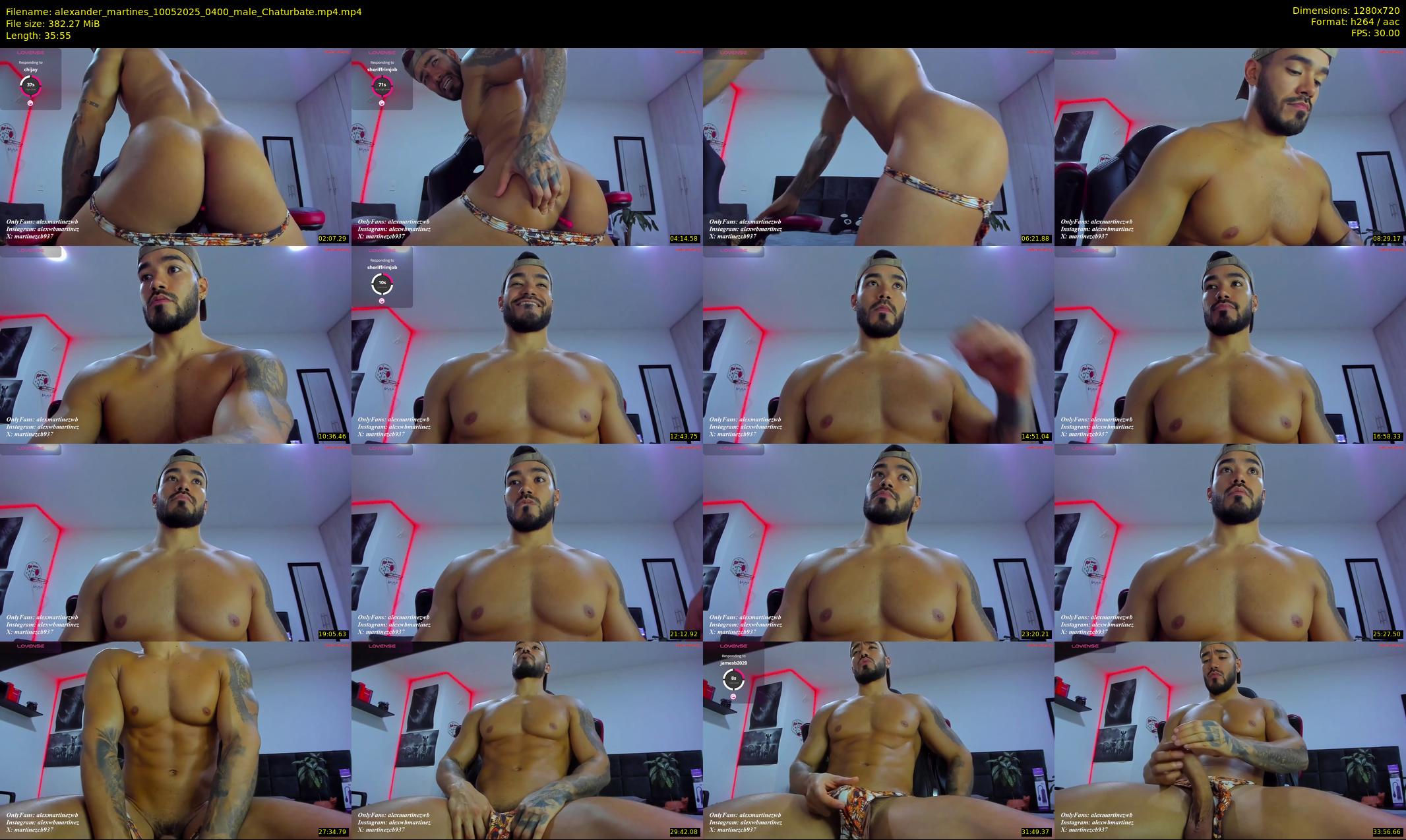 alexander_martines — 36 minute Chaturbate male cam show recording, 720p, May 10, 2025
