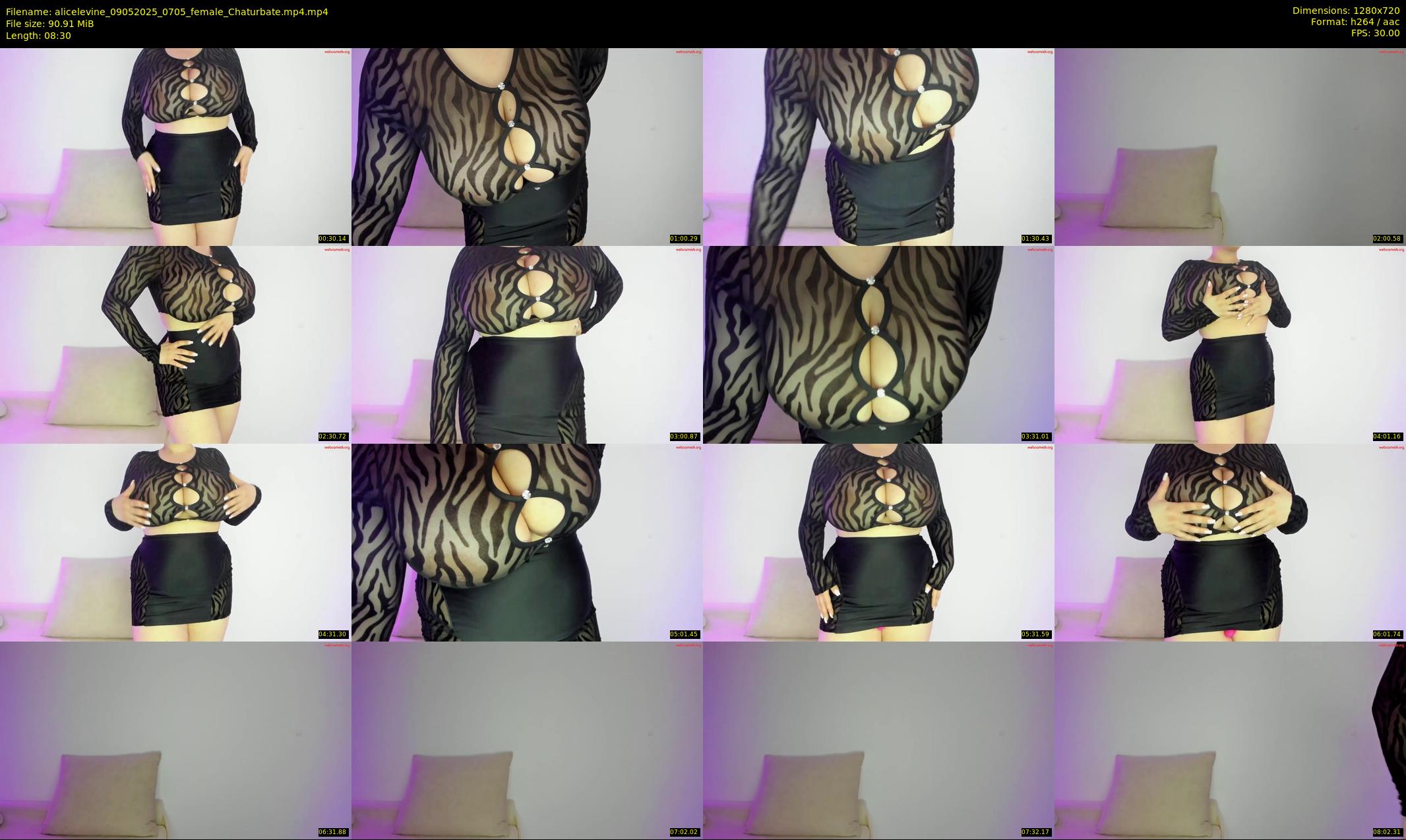 alicelevine — 9 minute Chaturbate female cam show recording, 720p, May 9, 2025