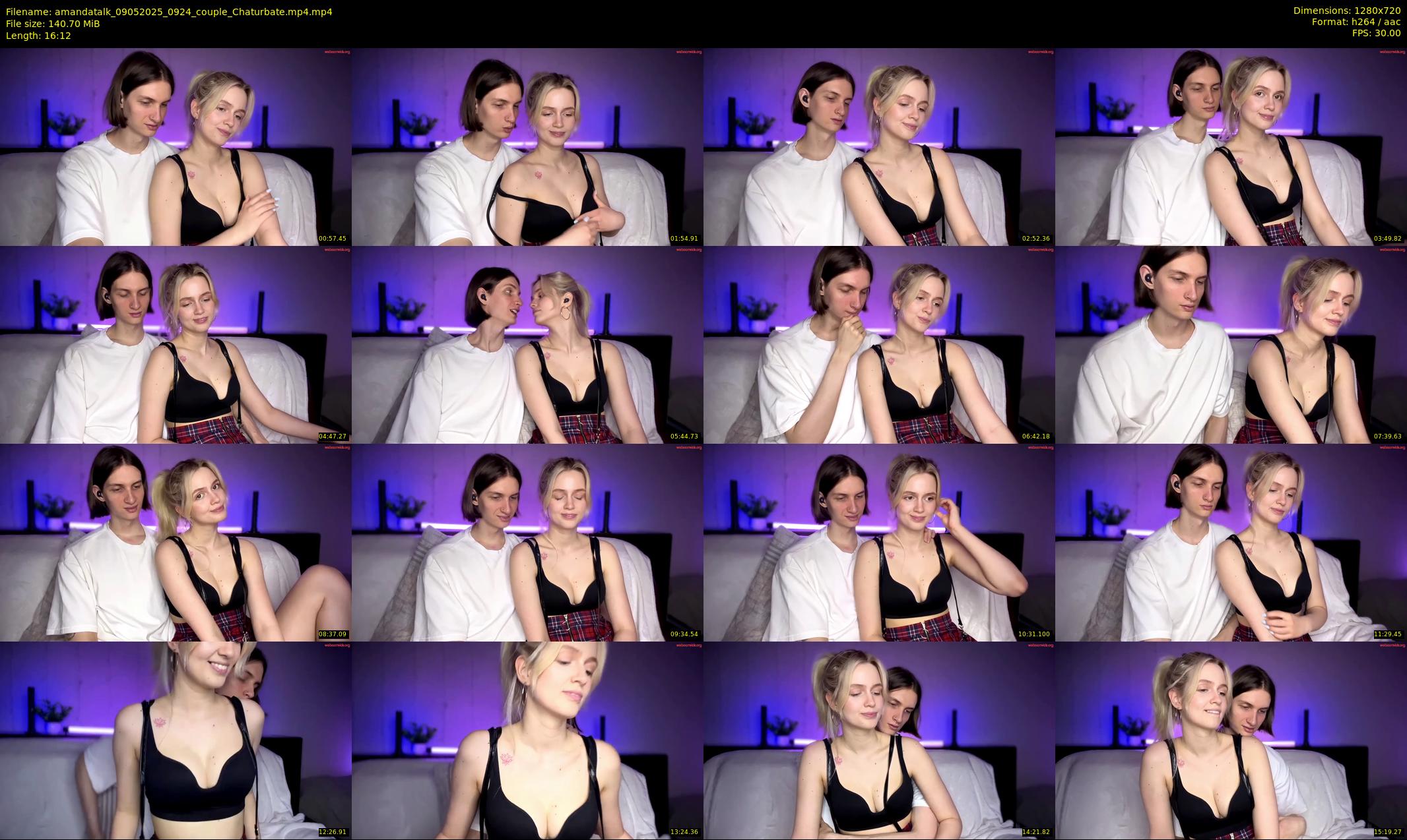 amandatalk — 17 minute Chaturbate couple cam show recording, 720p, May 9, 2025