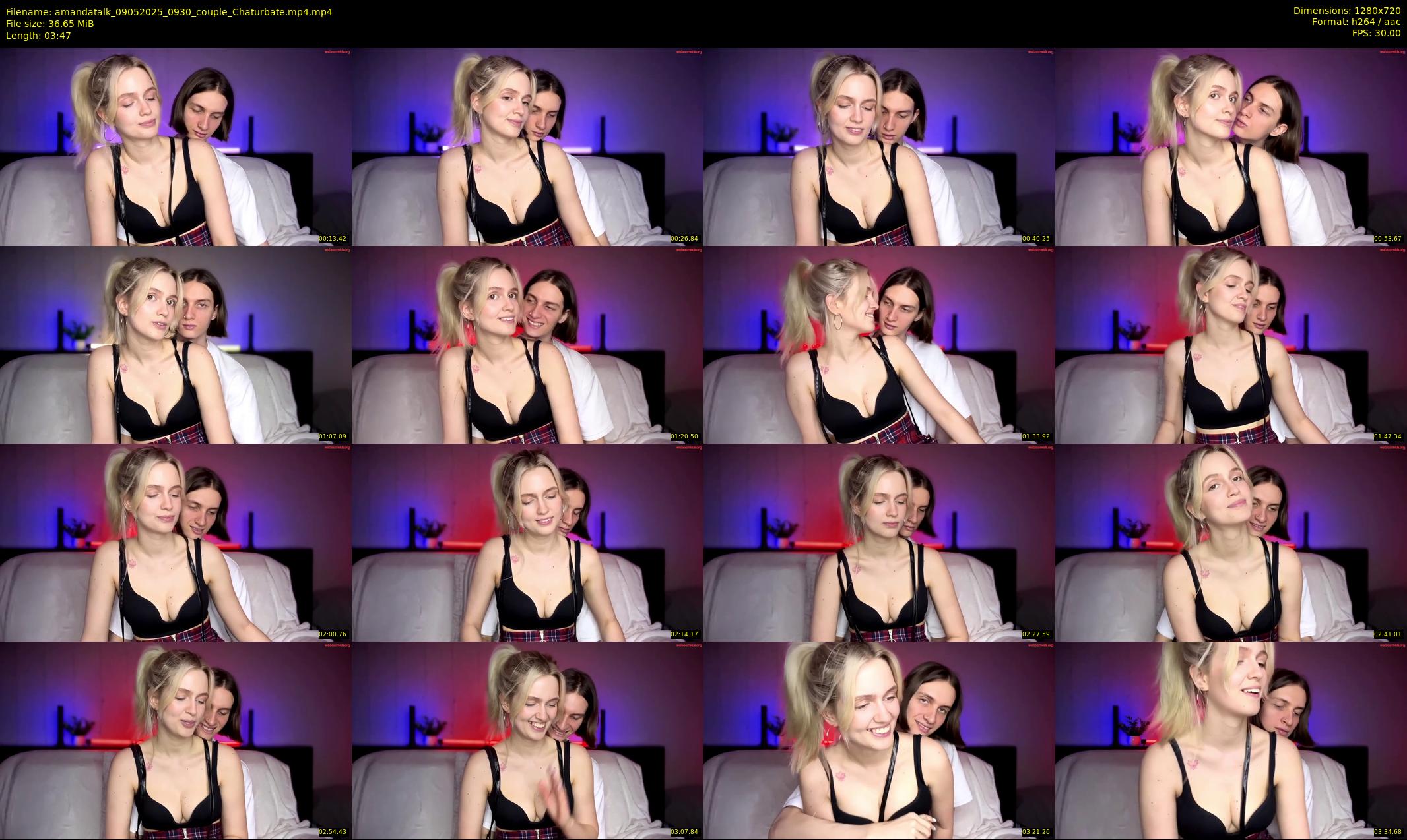 amandatalk — 4 minute Chaturbate couple cam show recording, 720p, May 9, 2025