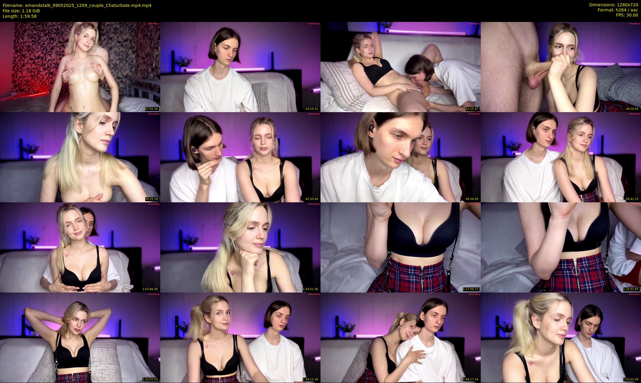 amandatalk — 120 minute Chaturbate couple cam show recording, 720p, May 9, 2025