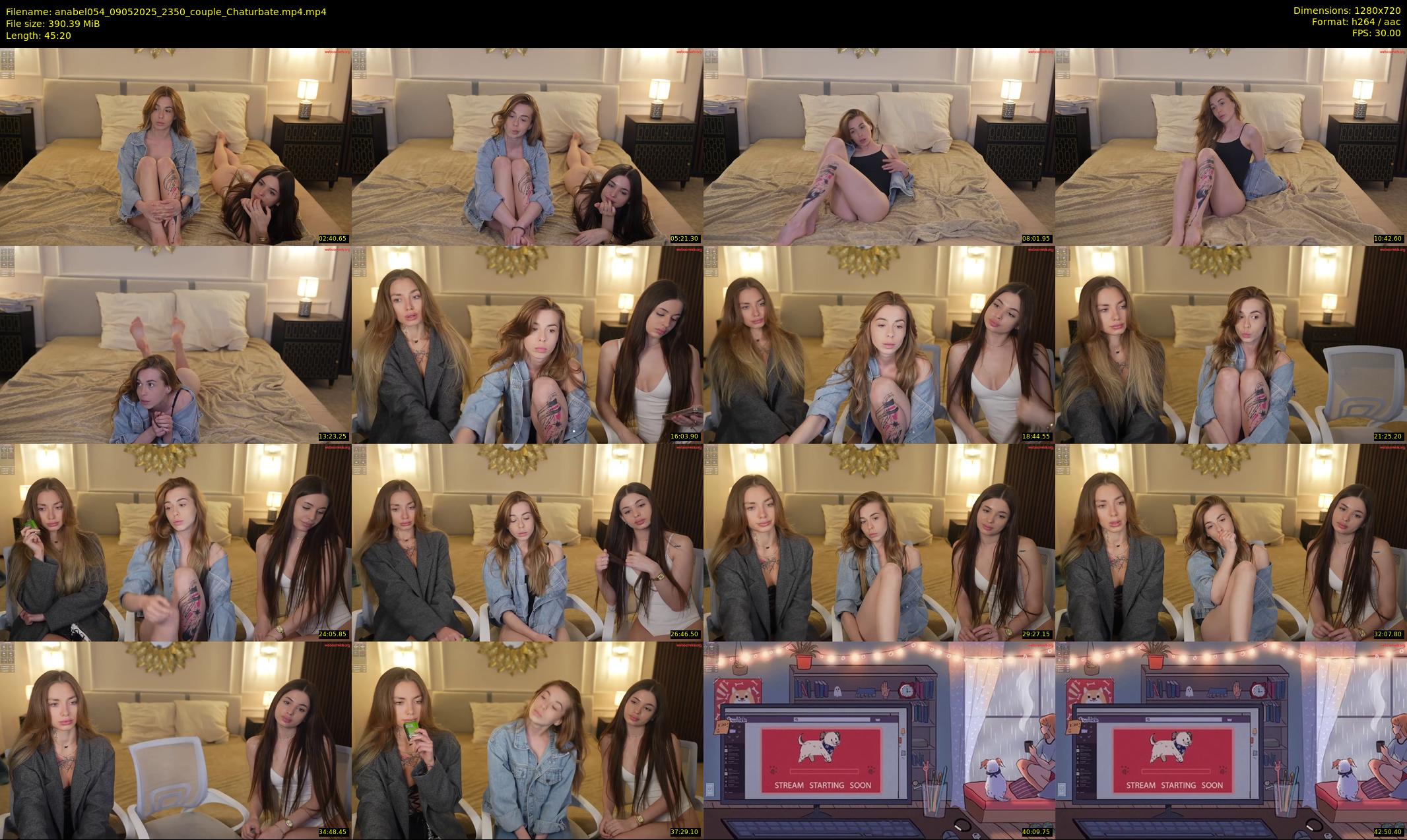 anabel054 — 46 minute Chaturbate female cam show recording, 720p, May 9, 2025